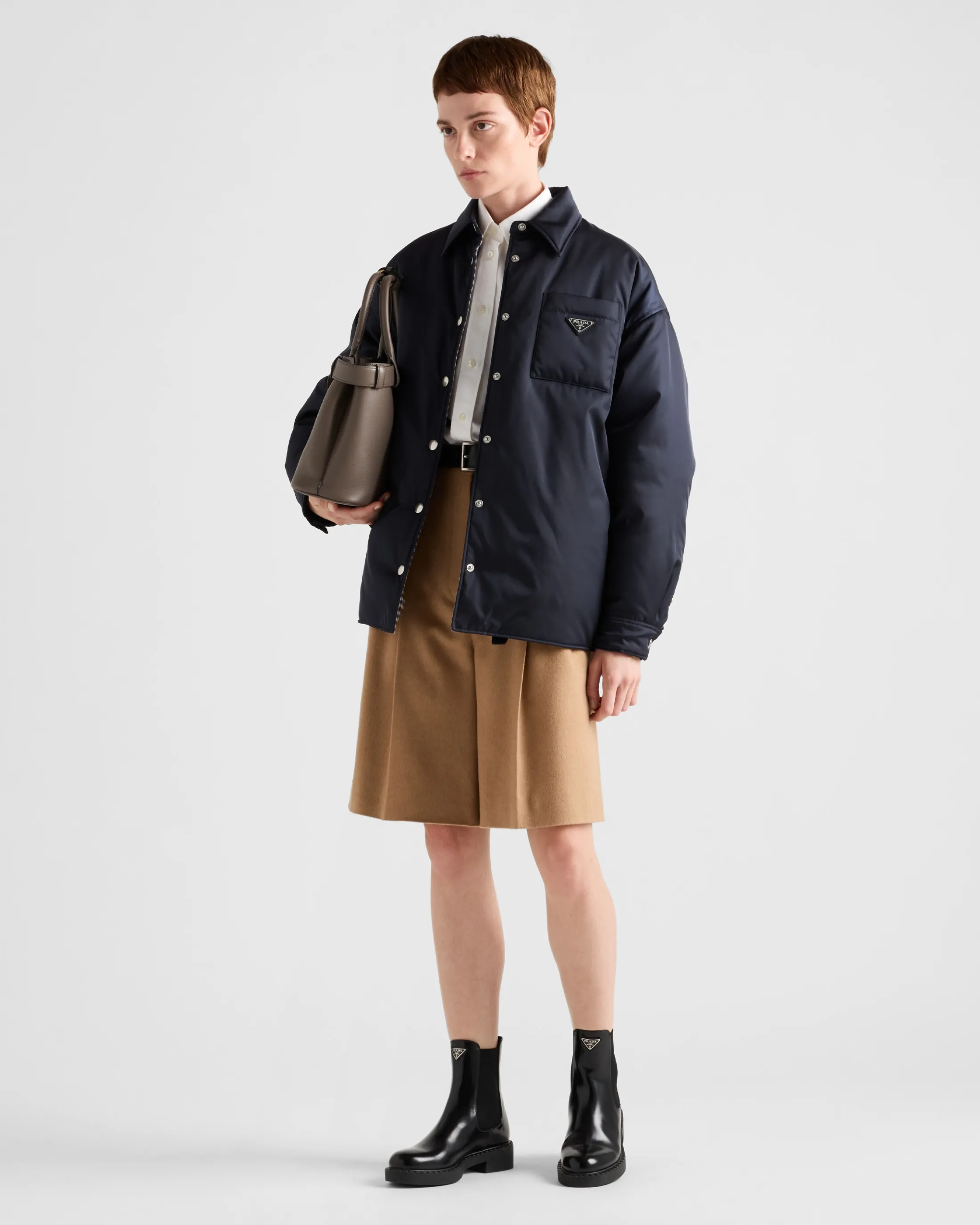 Prada Re-Nylon blouson jacket Blue Online