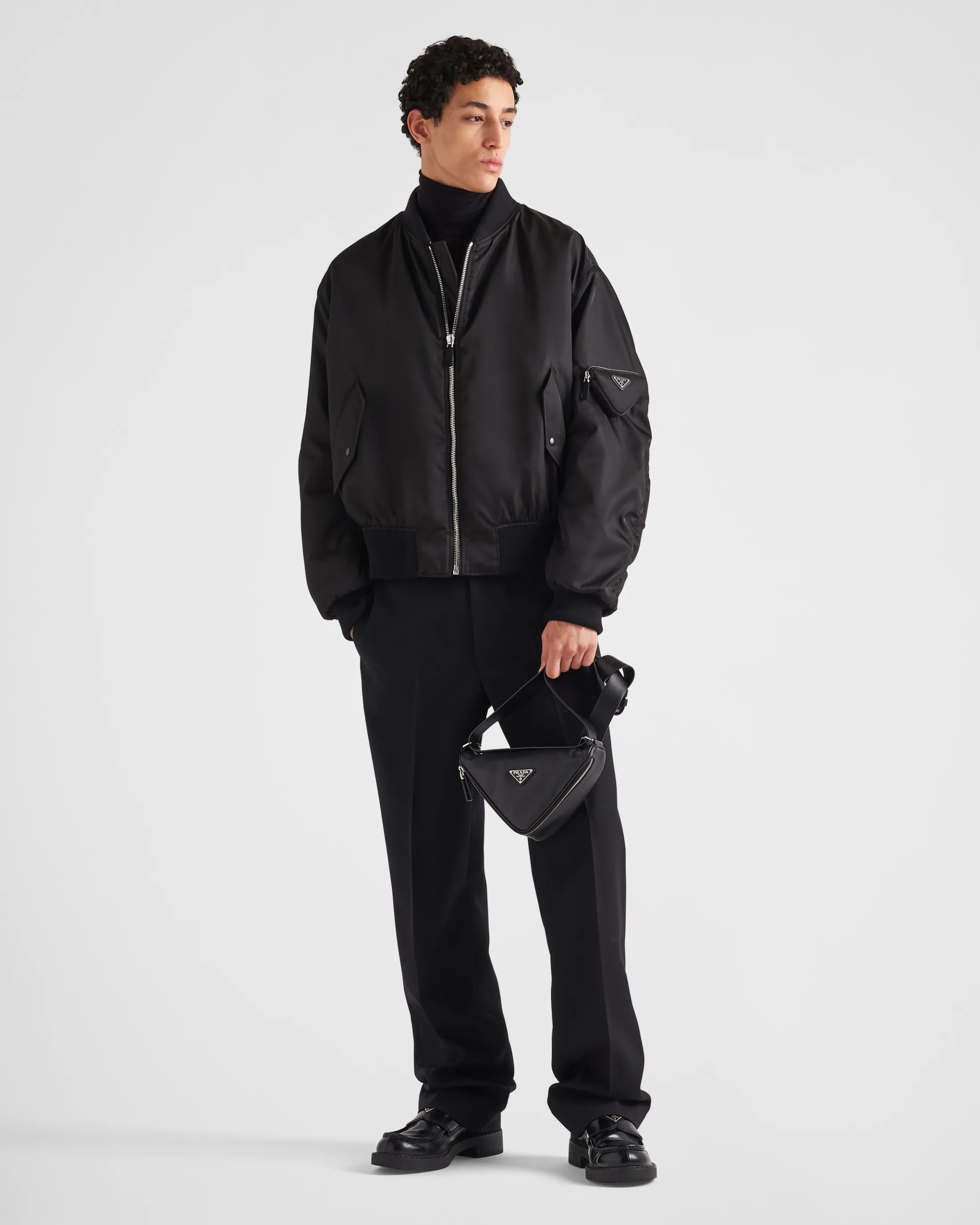 Prada Re-Nylon bomber jacket Black Sale