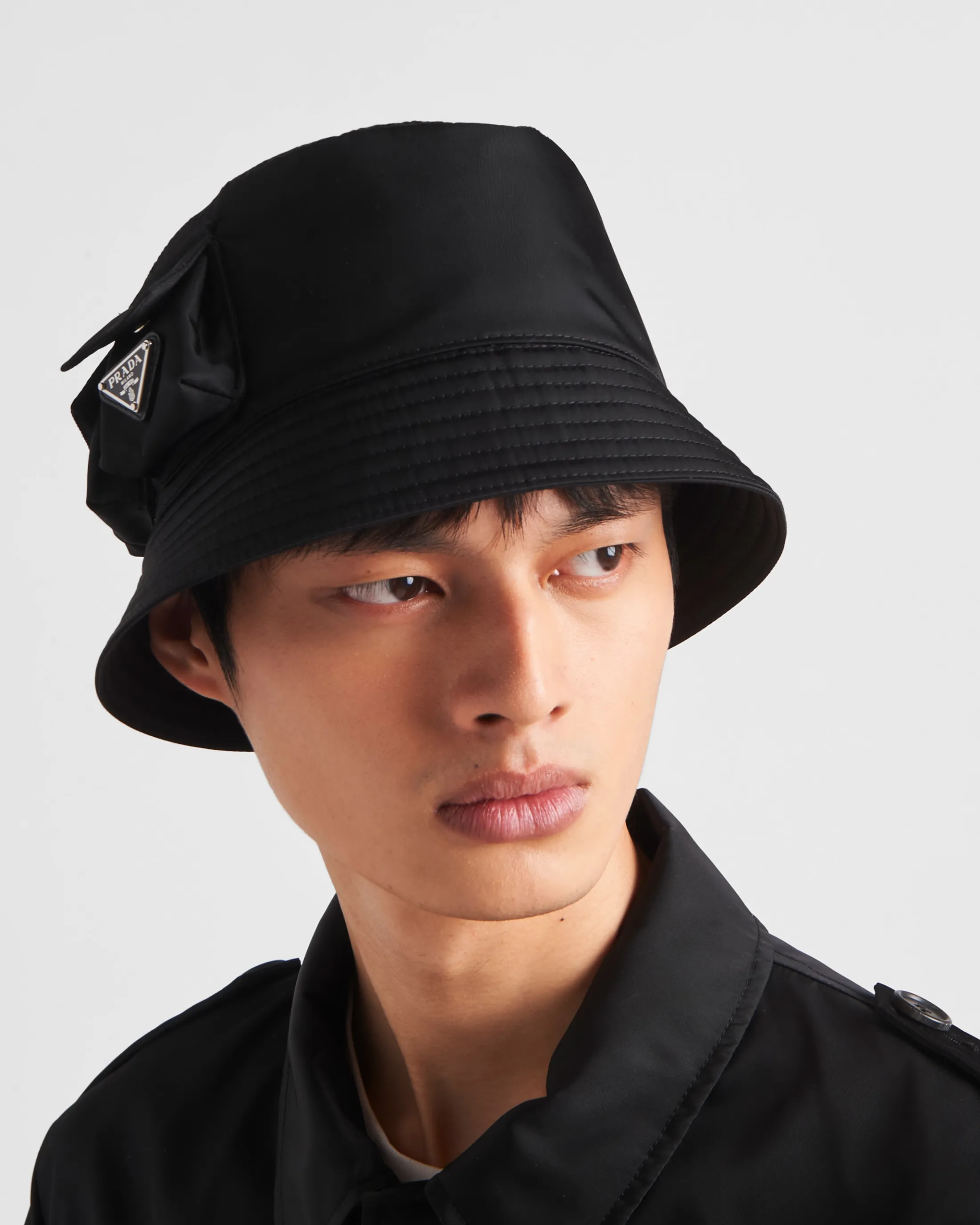 Prada Re-Nylon bucket hat Black Online