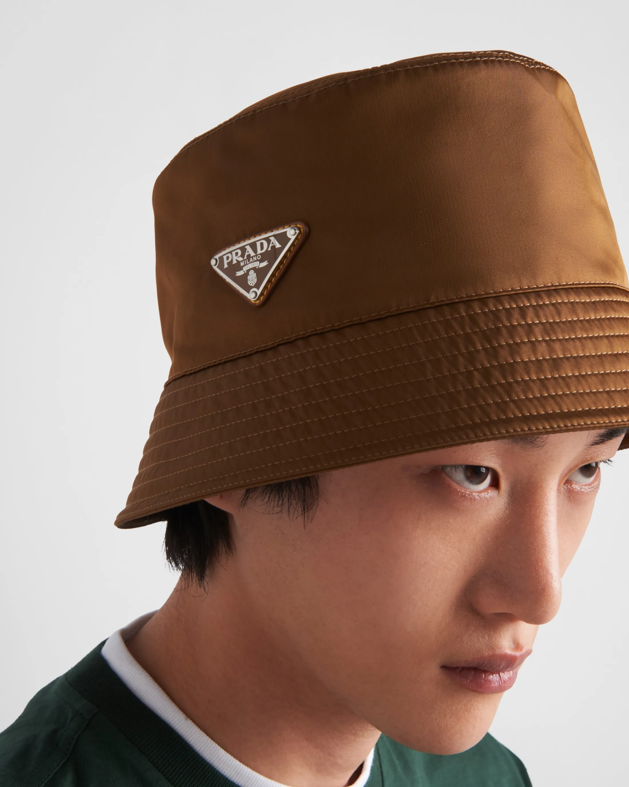 Prada Re-Nylon bucket hat Corkbeige Fashion