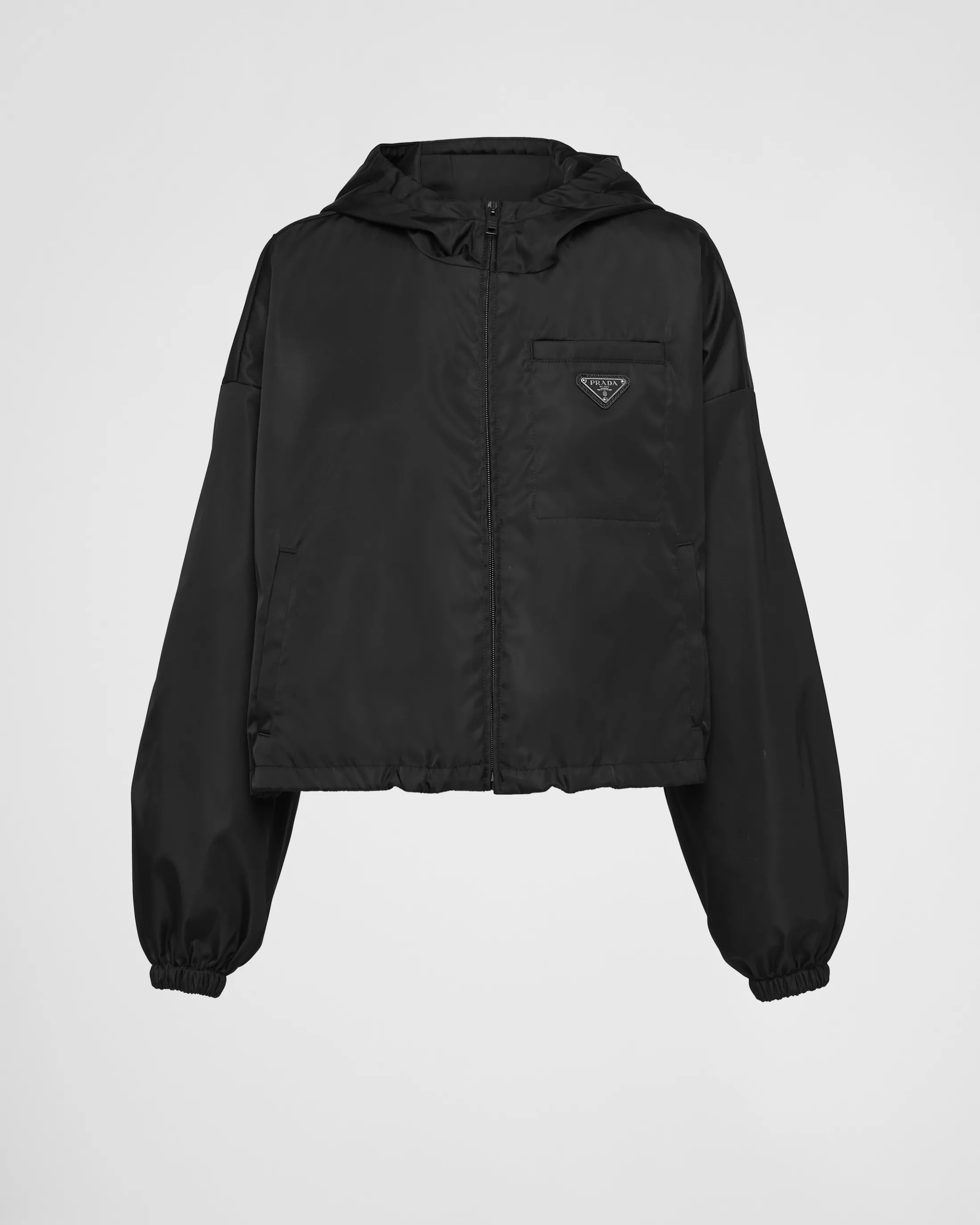 Prada Re-Nylon cropped jacket Black Outlet