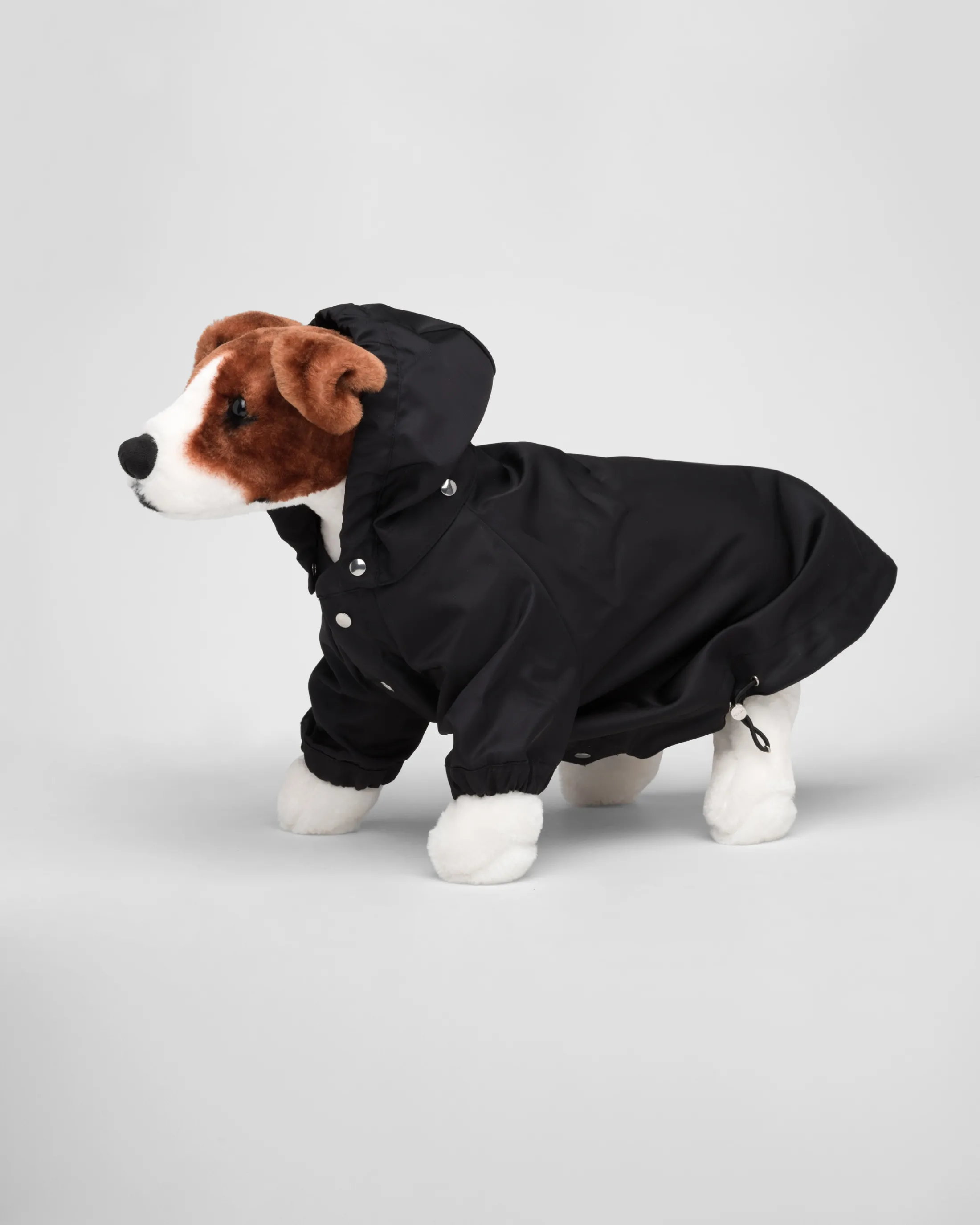 Prada Re-Nylon dog raincoat with hood Black Best Sale