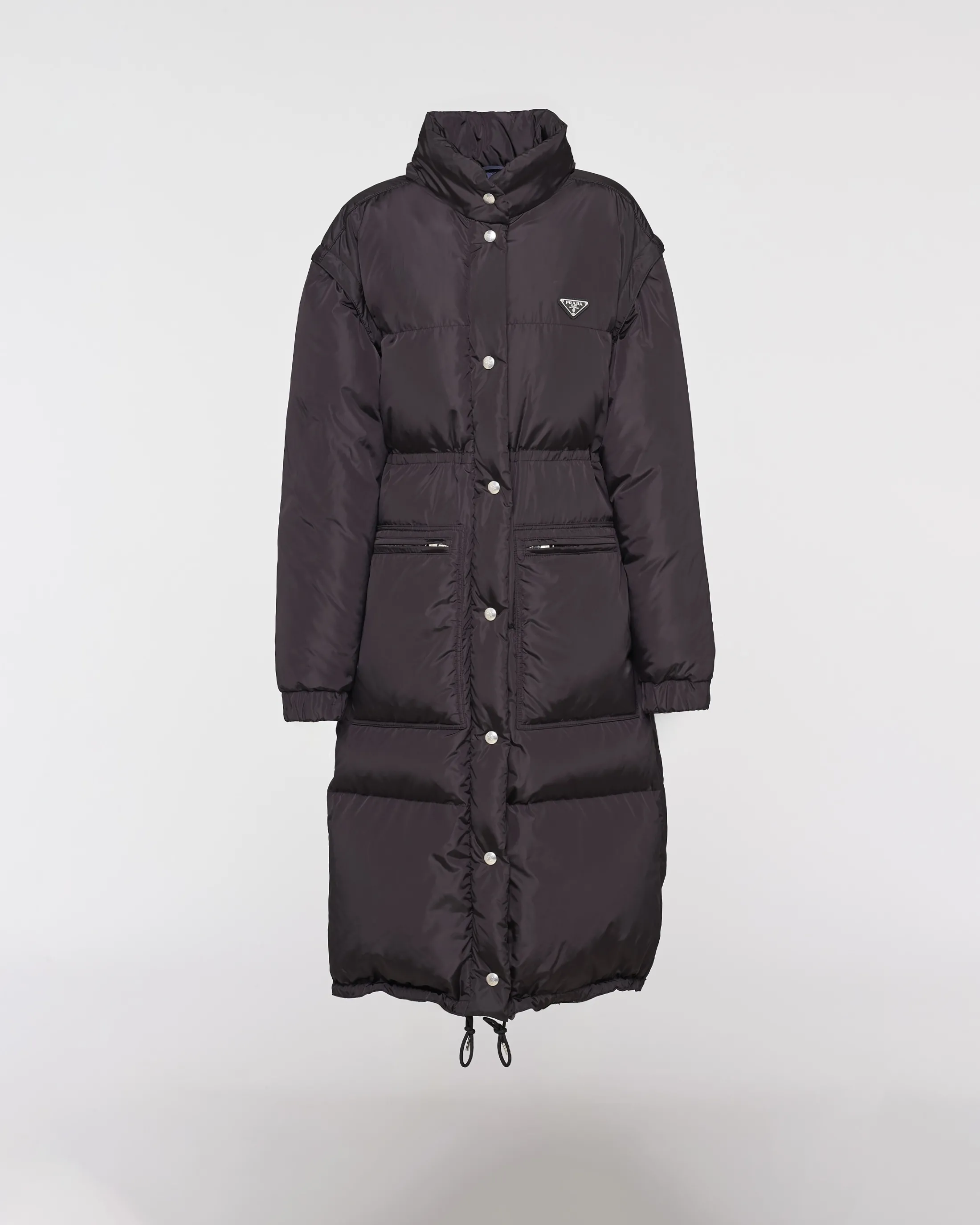 Prada Re-Nylon down coat Black/blue Discount