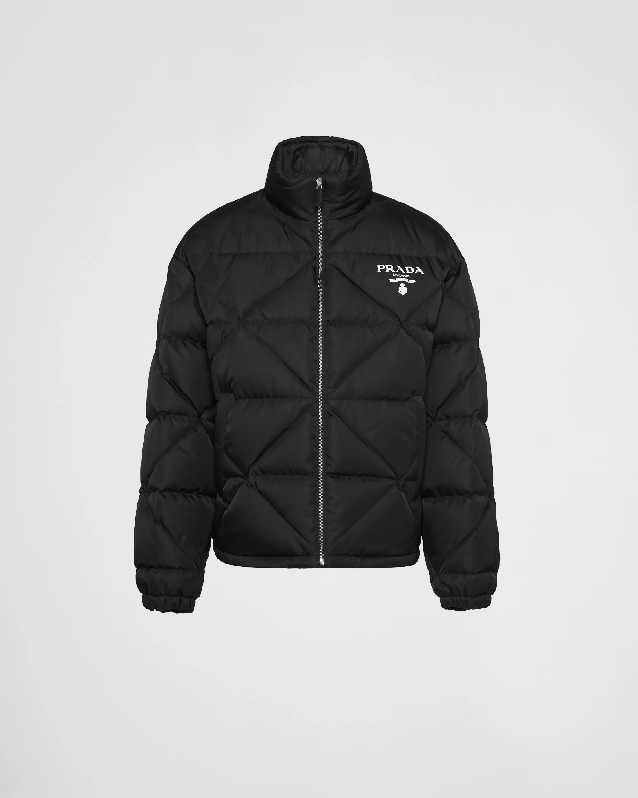 Prada Re-Nylon down jacket Black Flash Sale