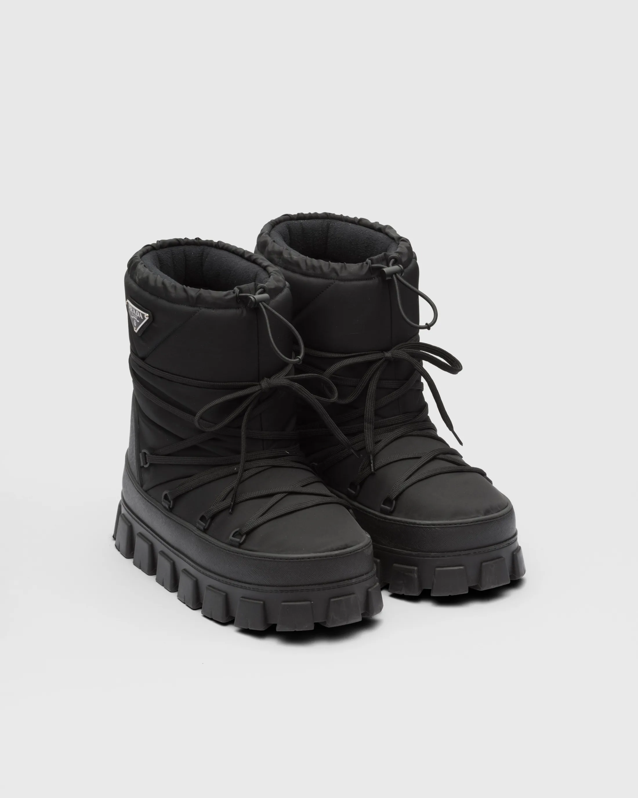 Prada Re-Nylon gabardine après ski booties Black Discount