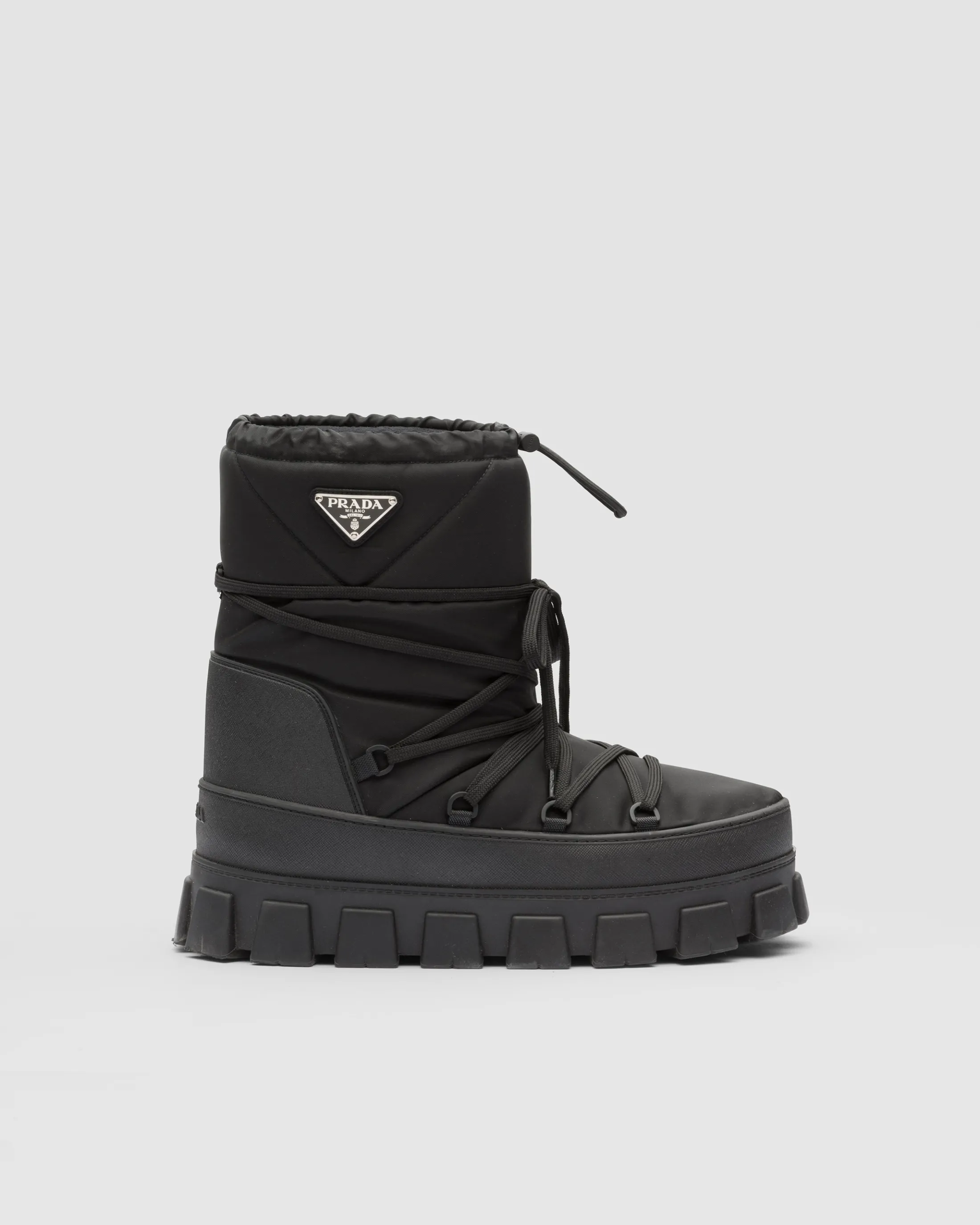 Prada Re-Nylon gabardine après ski booties Black Discount