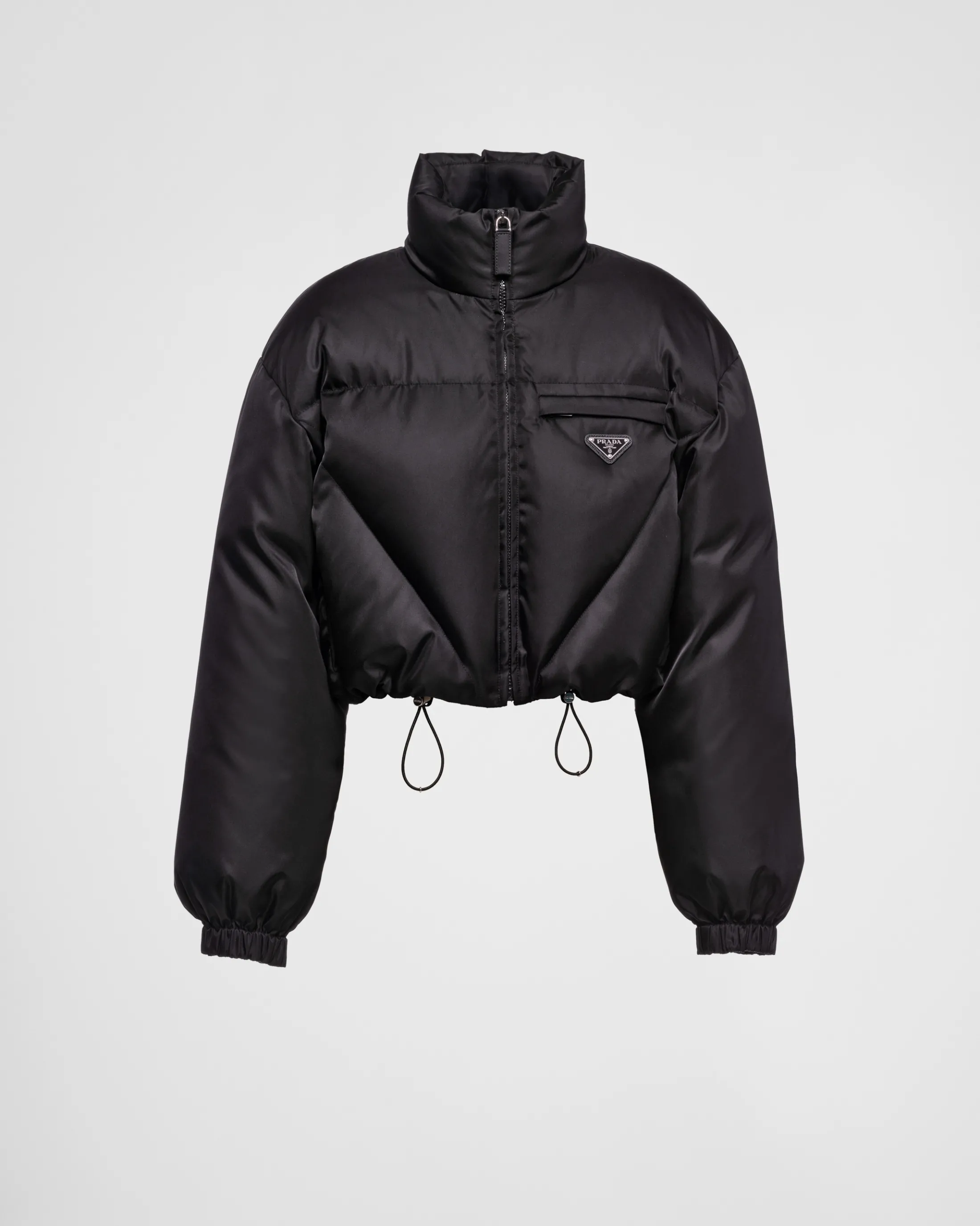 Prada Re-Nylon Gabardine down jacket Black Clearance