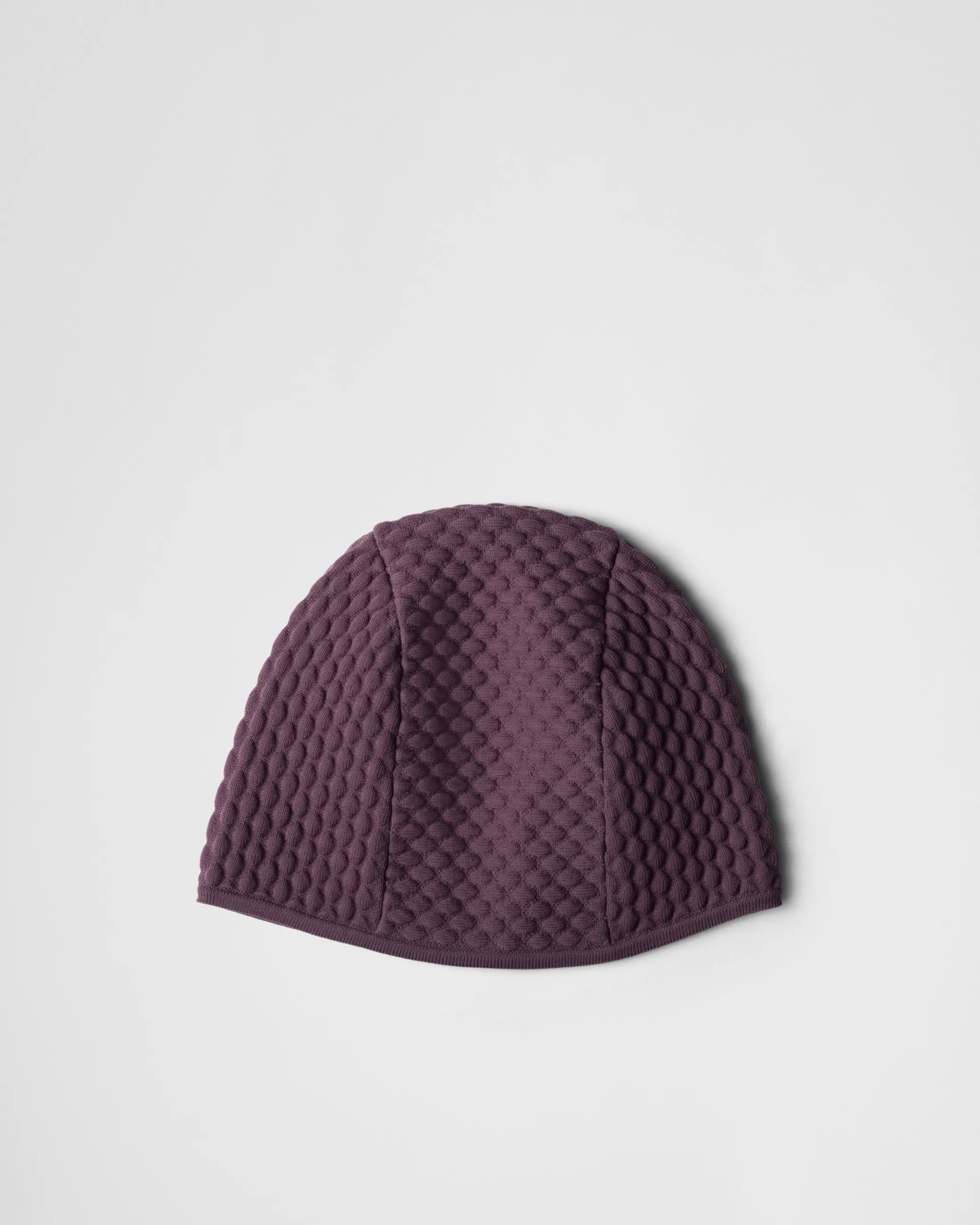 Prada Re-Nylon knit cap Mauve Best Sale