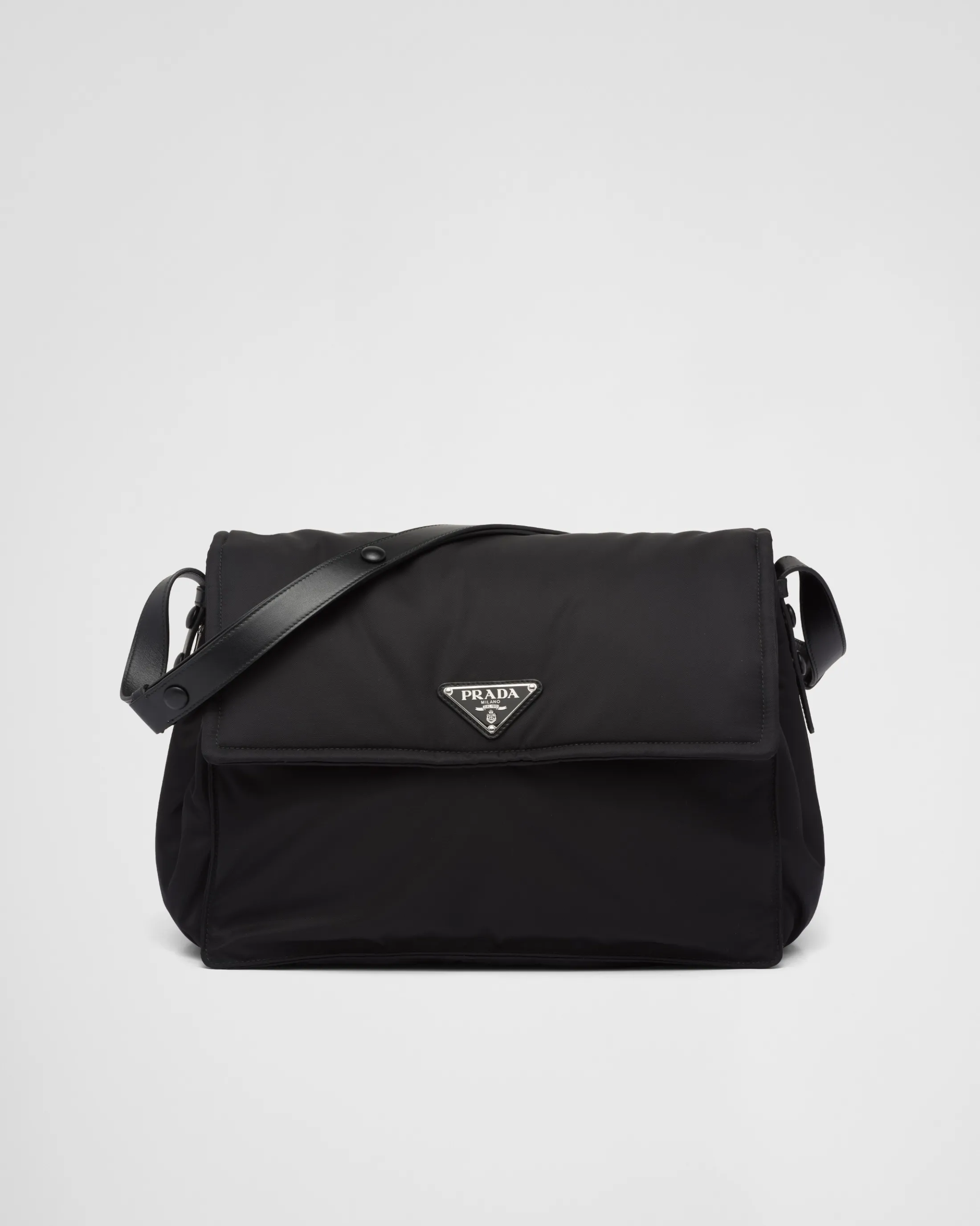 Prada Re-Nylon large padded shoulder bag Black Flash Sale