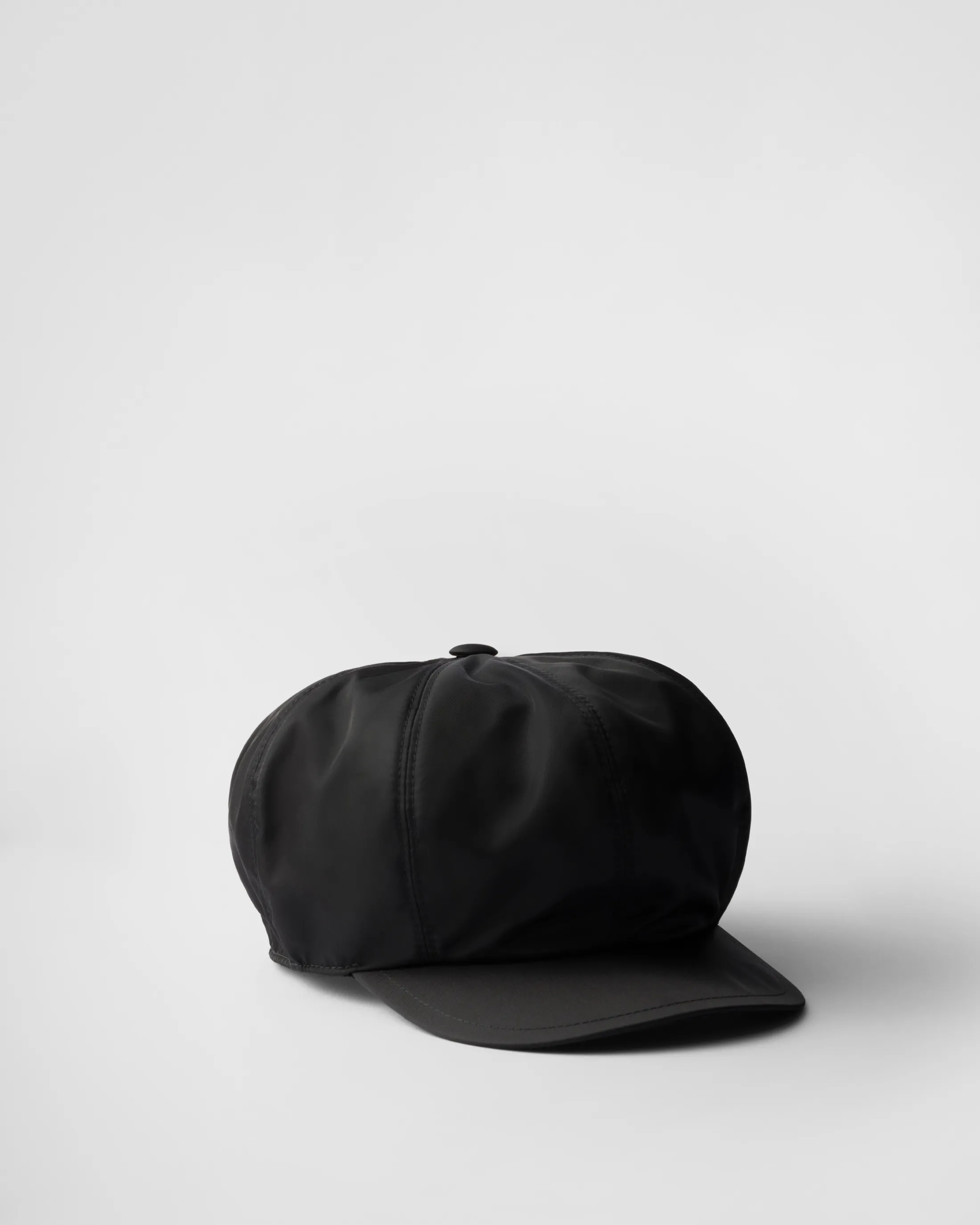 Prada Re-Nylon newsboy cap Black Hot