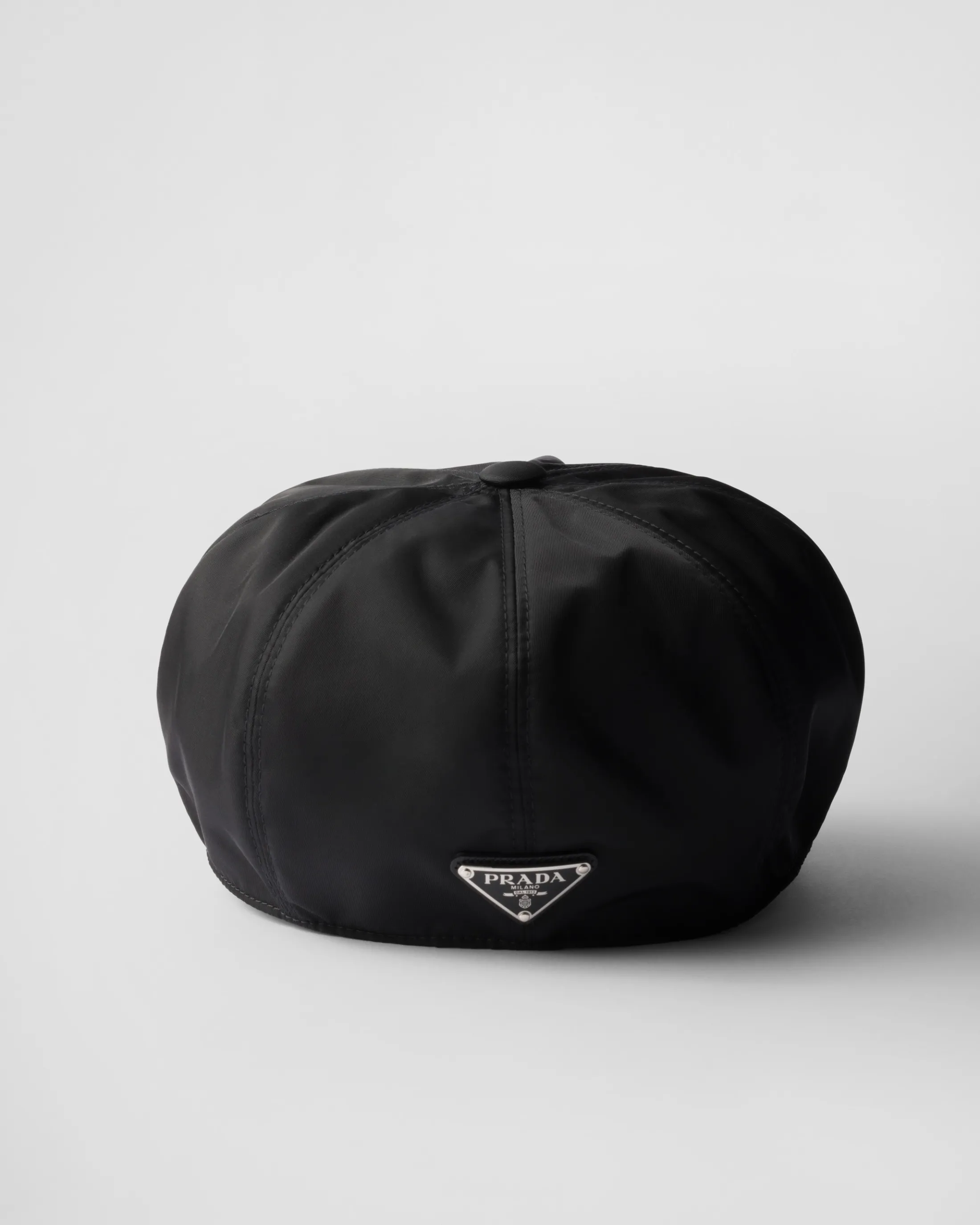 Prada Re-Nylon newsboy cap Black Hot