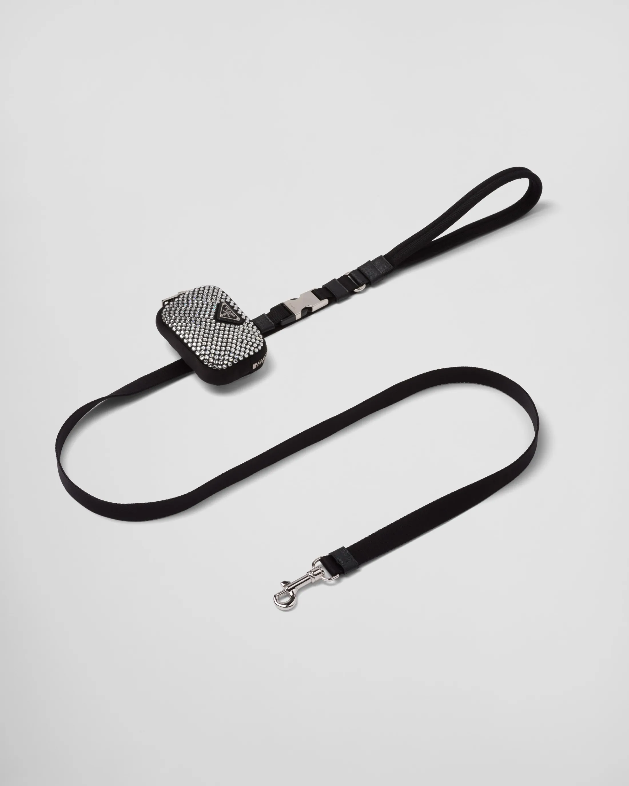 Prada Re-Nylon pet leash Crystal Hot