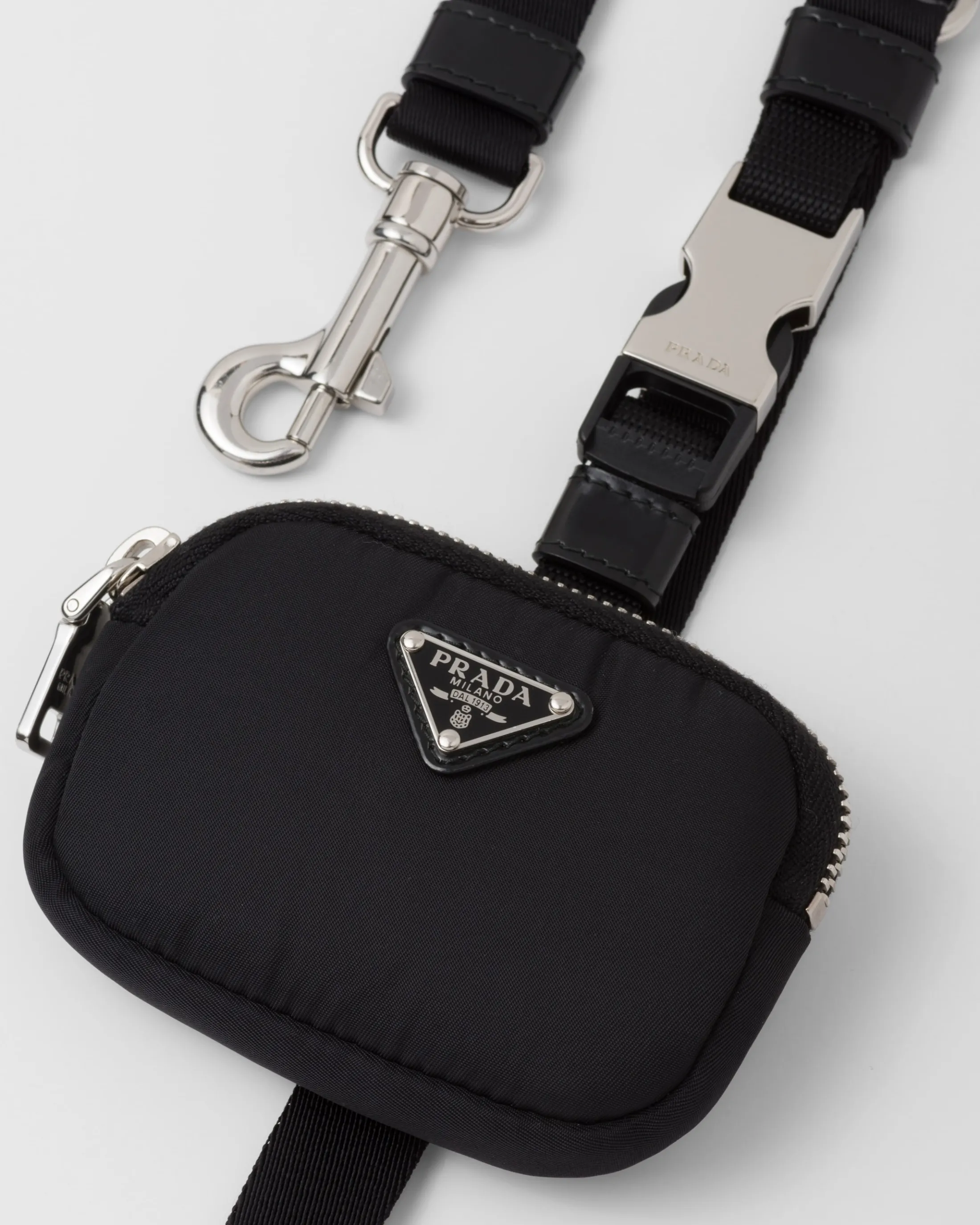 Prada Re-Nylon pet leash Black Sale