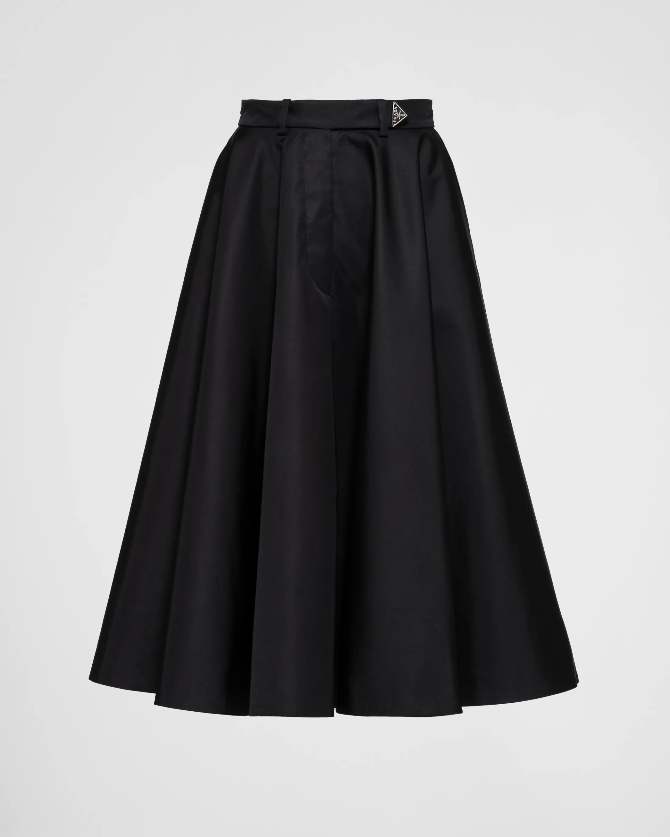 Prada Re-Nylon pleated skirt Black New