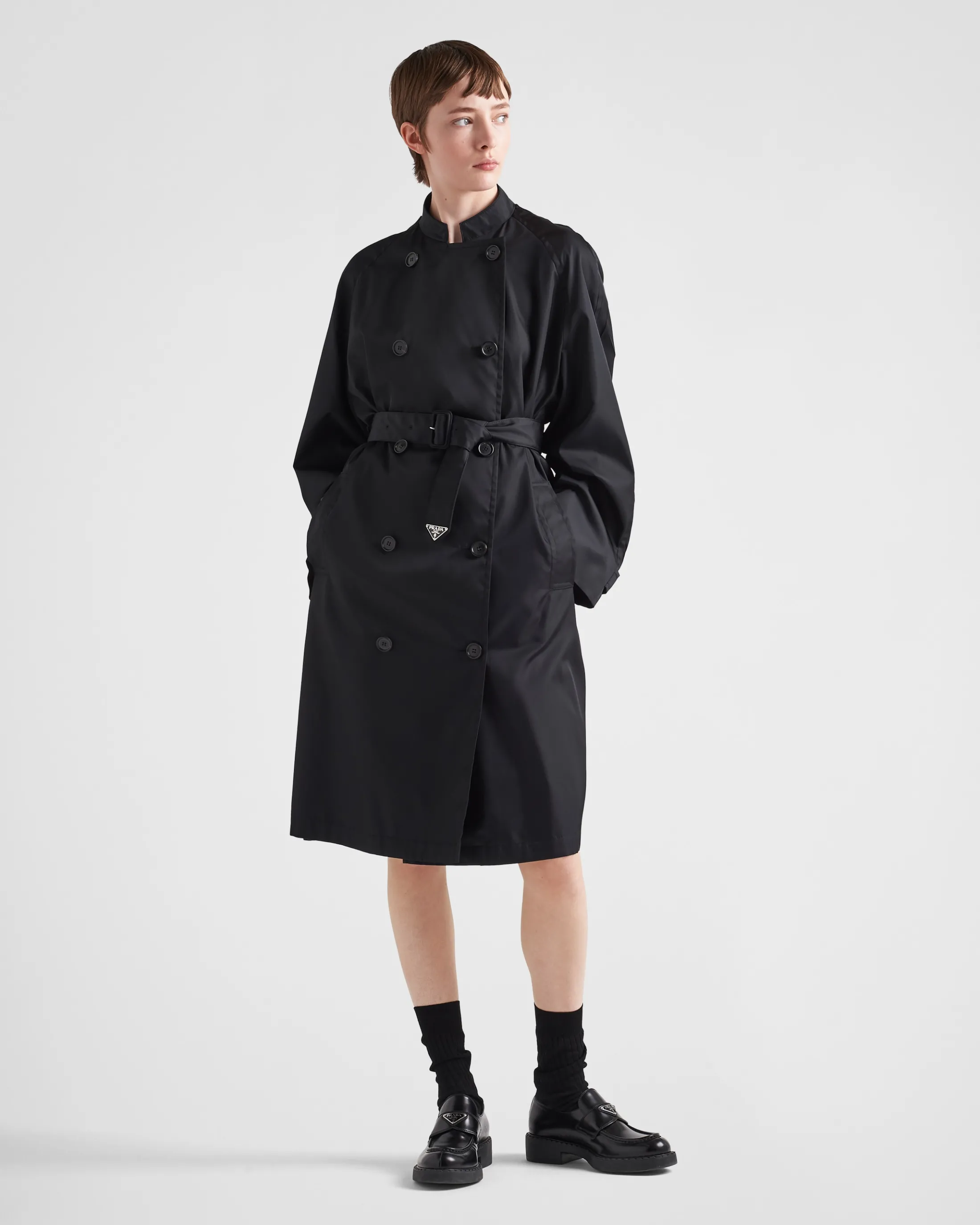 Prada Re-Nylon raincoat Black Sale