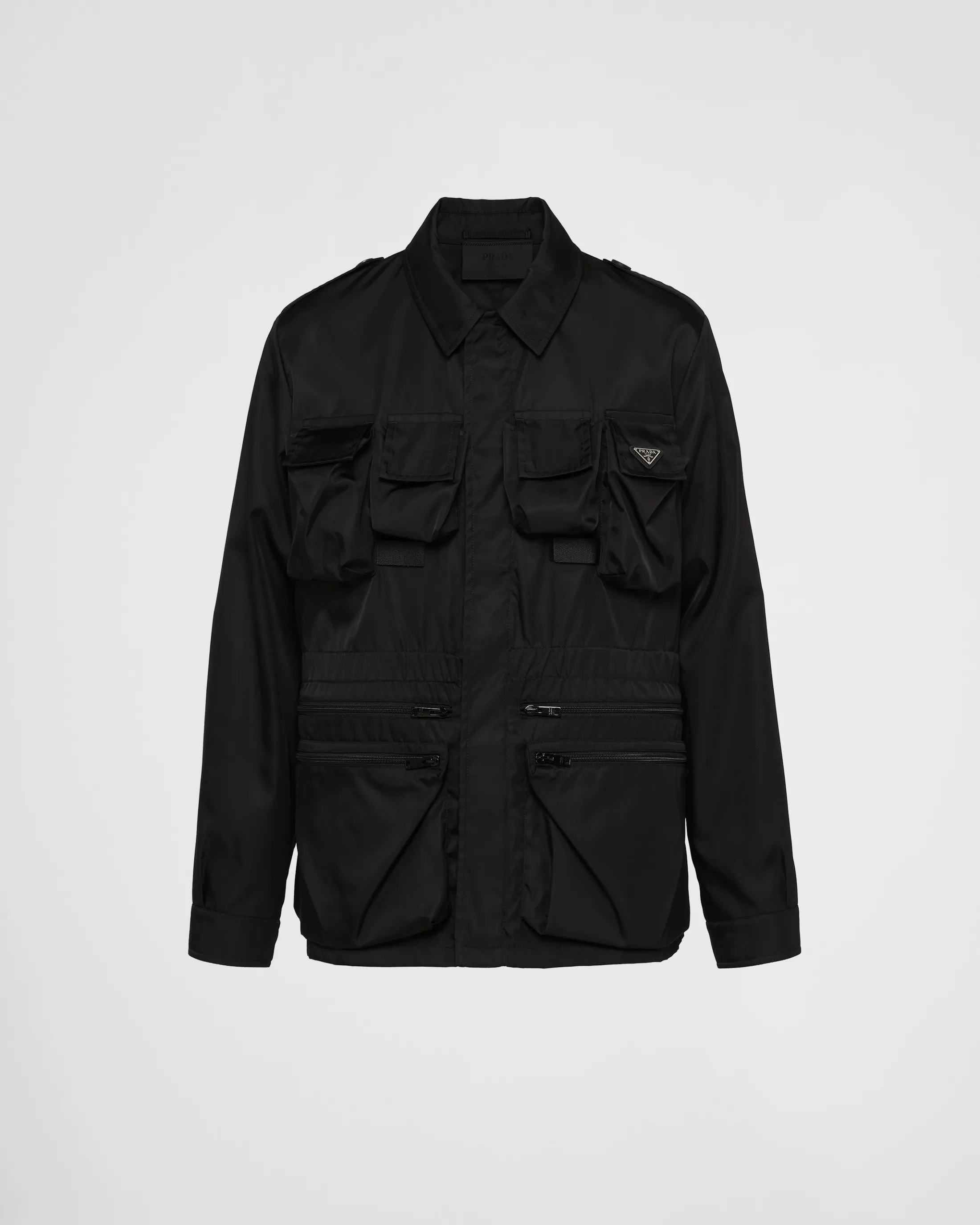 Prada Re-Nylon safari jacket Black Cheap