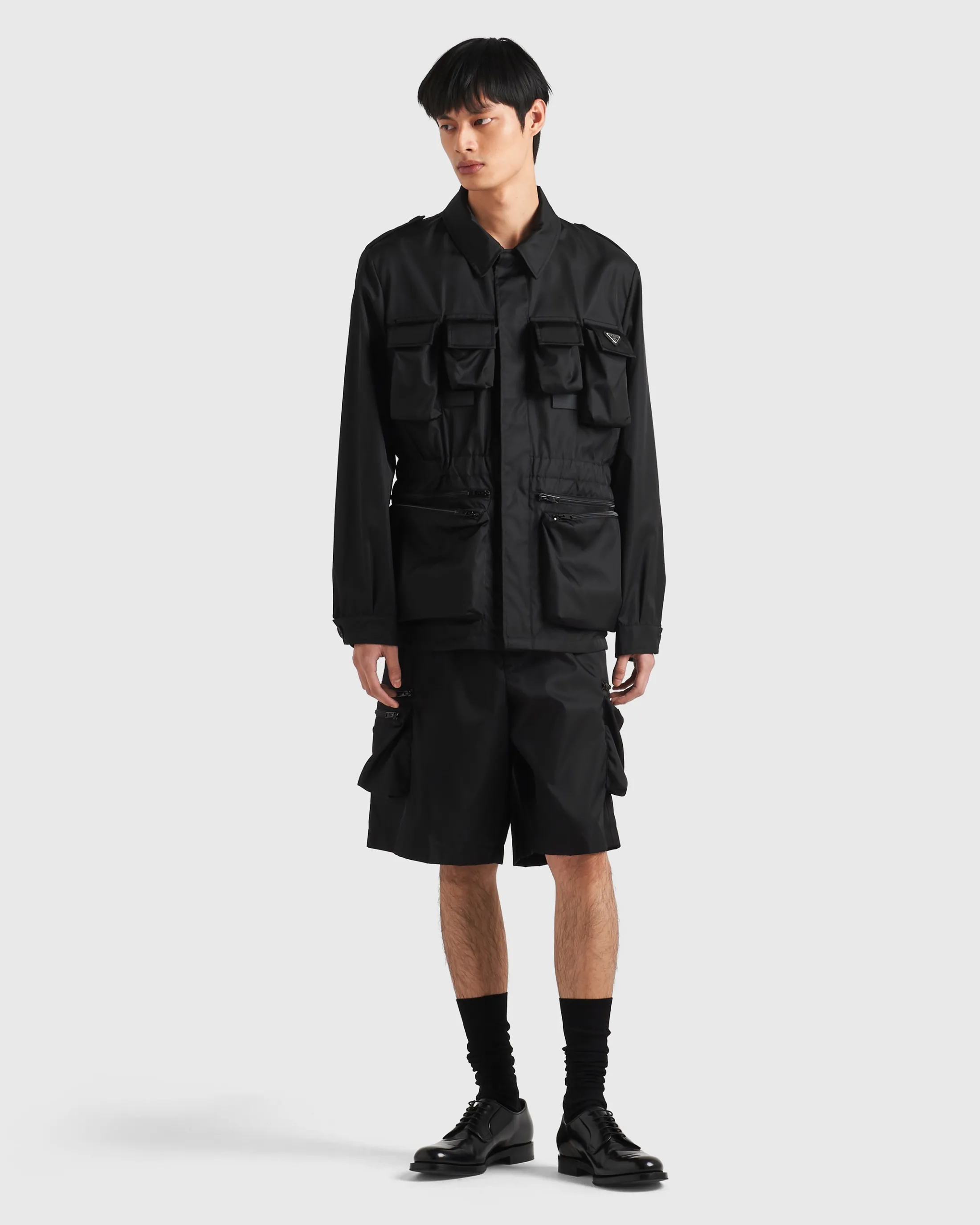 Prada Re-Nylon safari jacket Black Cheap