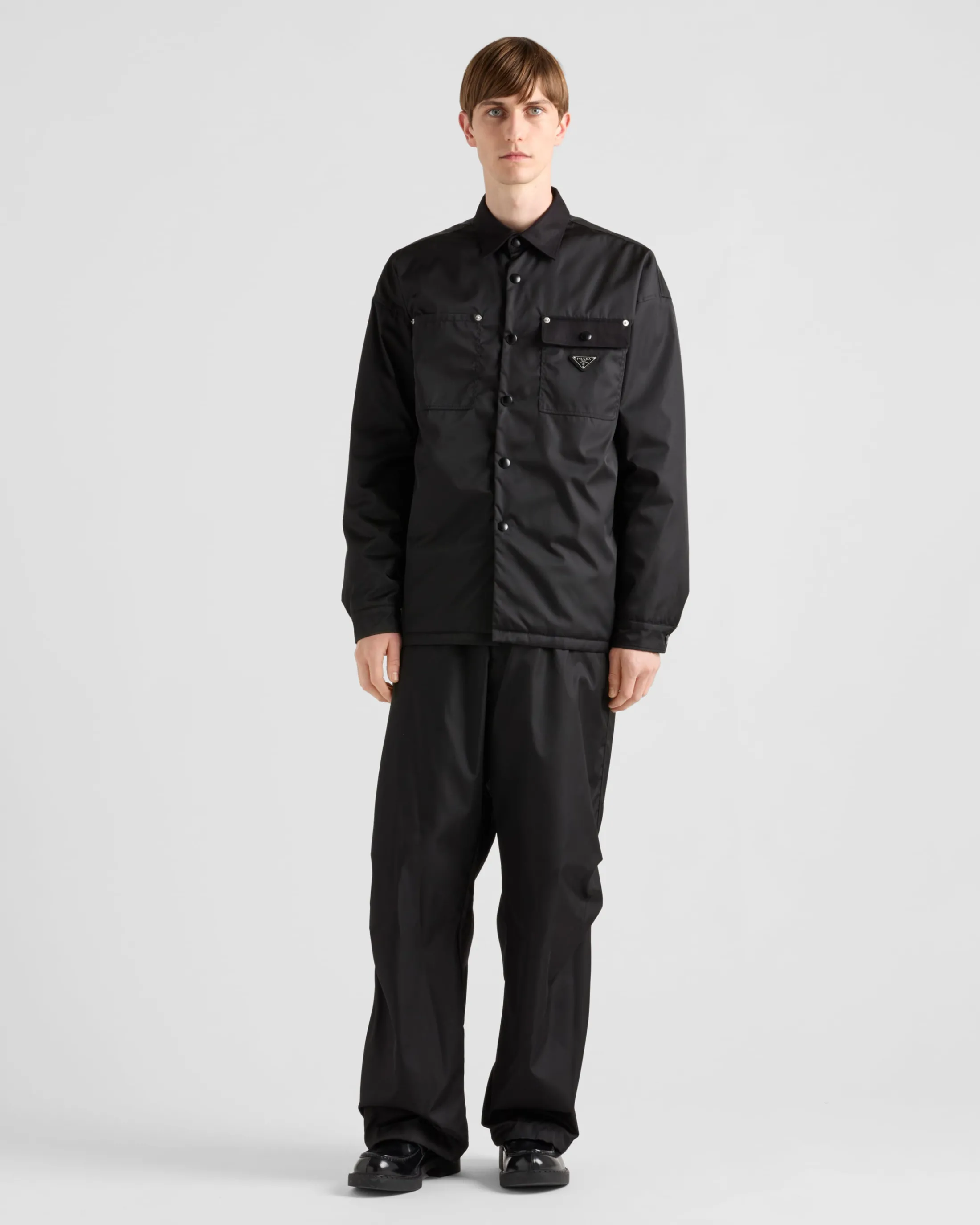 Prada Re-Nylon shirt Black Sale