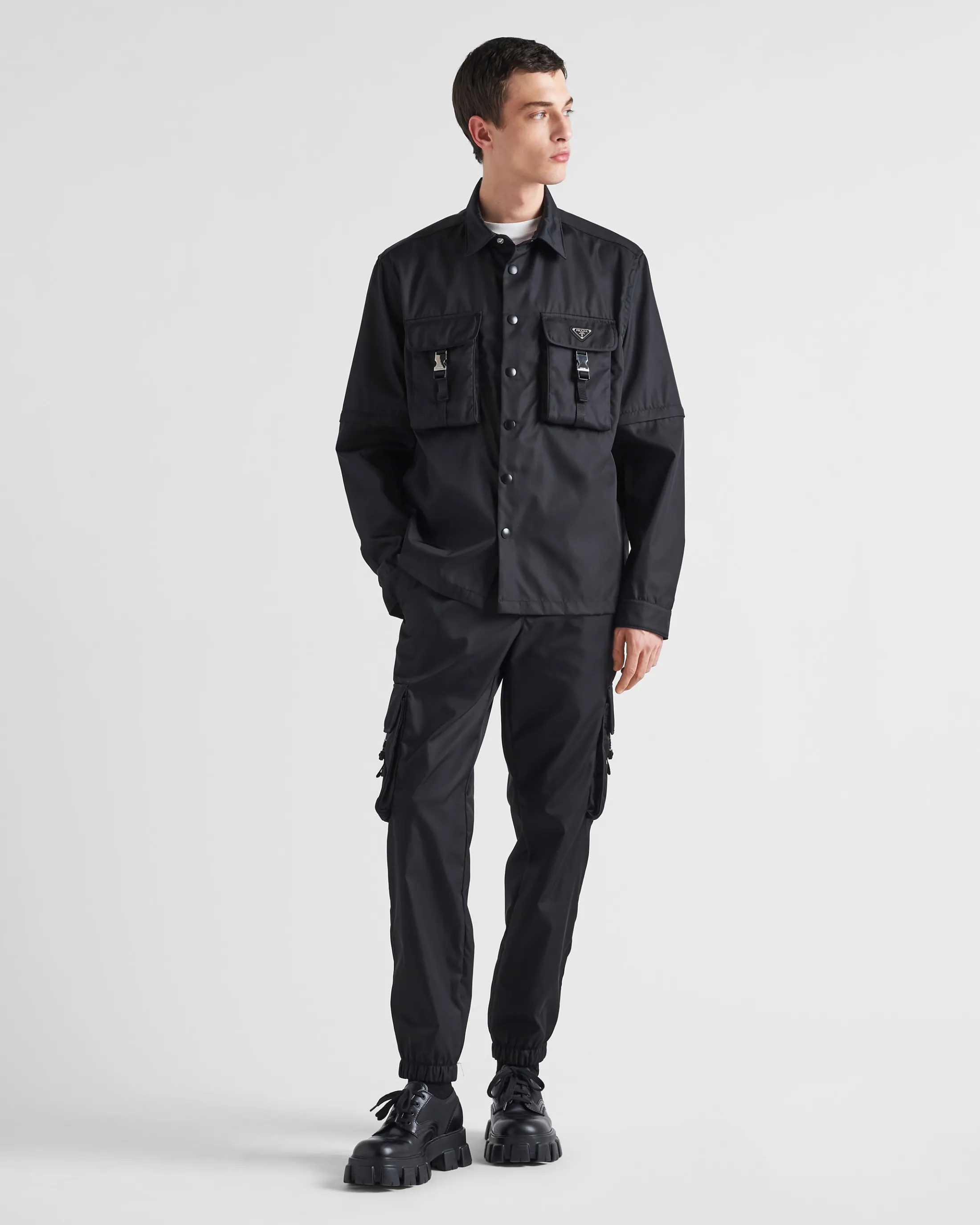 Prada Re-Nylon shirt Black Clearance