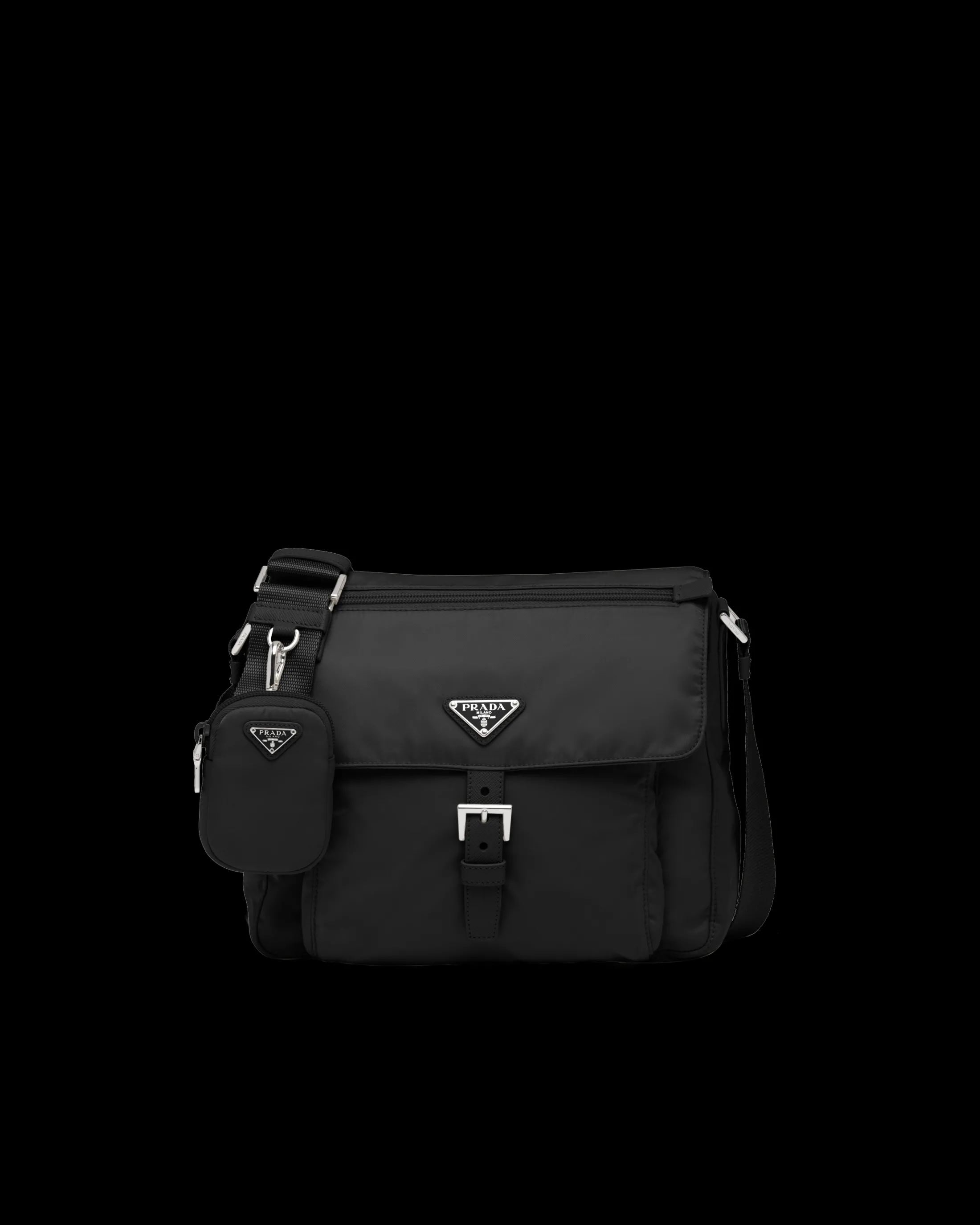 Prada Re-Nylon shoulder bag Black Cheap