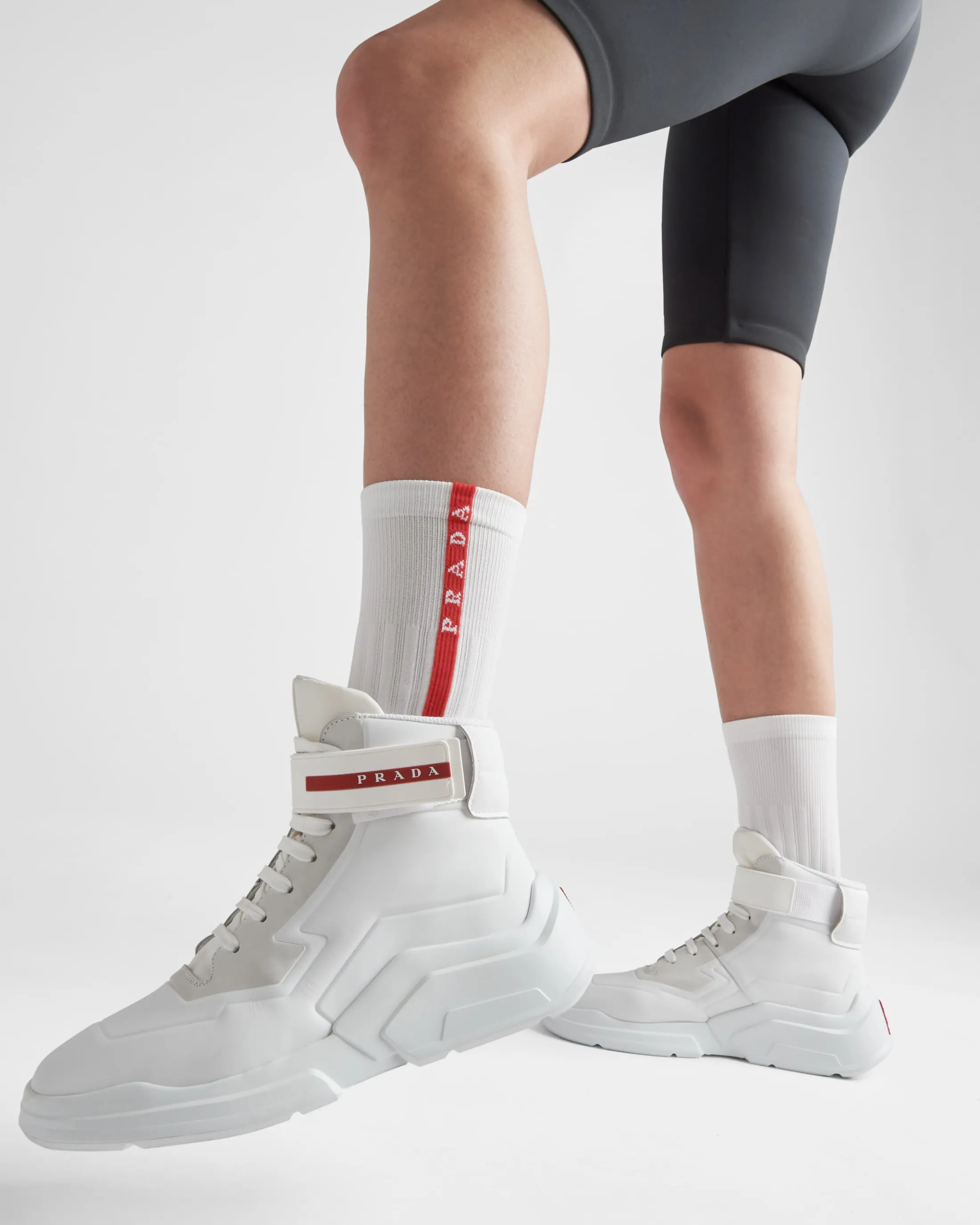 Prada Re-Nylon socks White Outlet