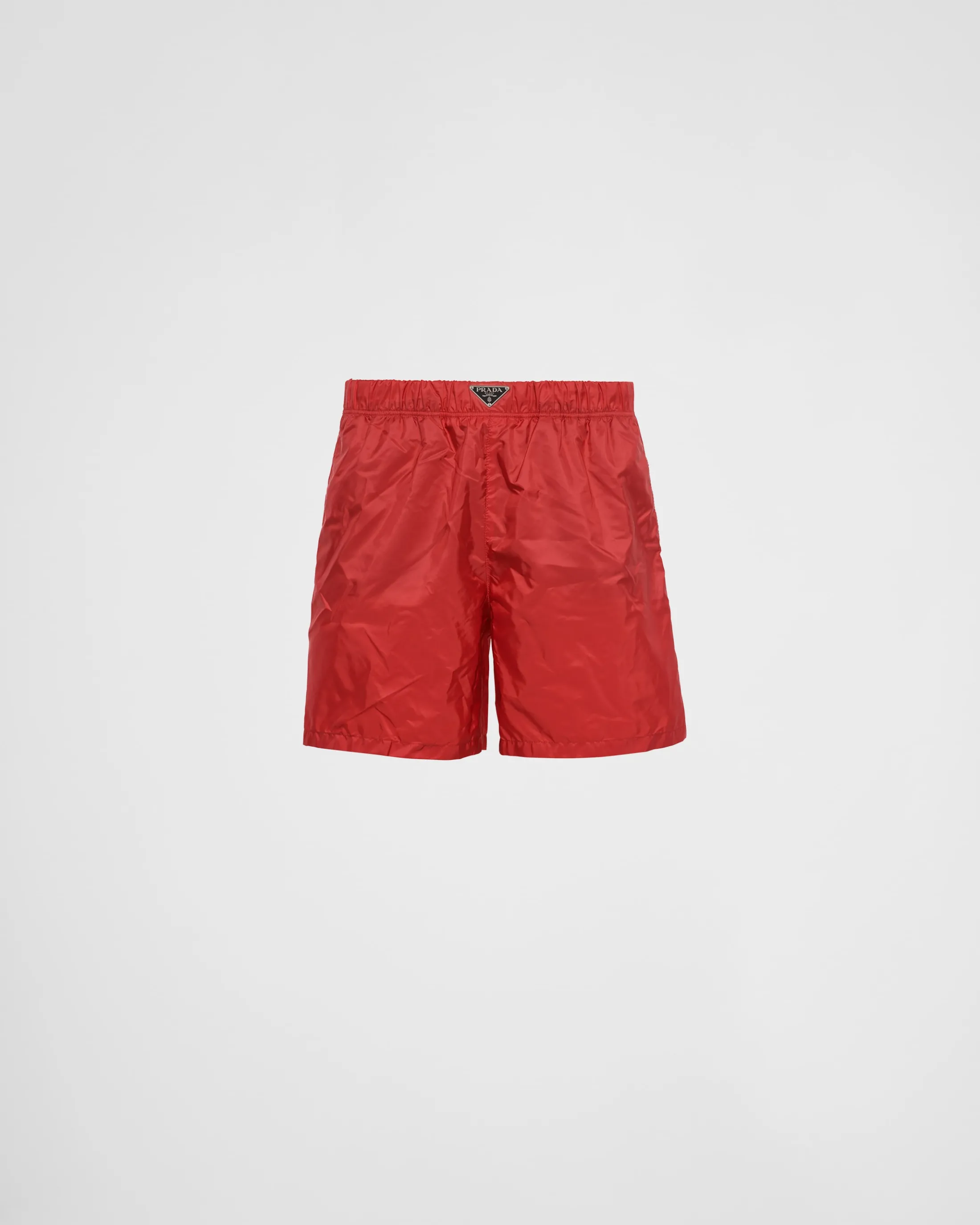 Prada Re-Nylon swim trunks Red Flash Sale