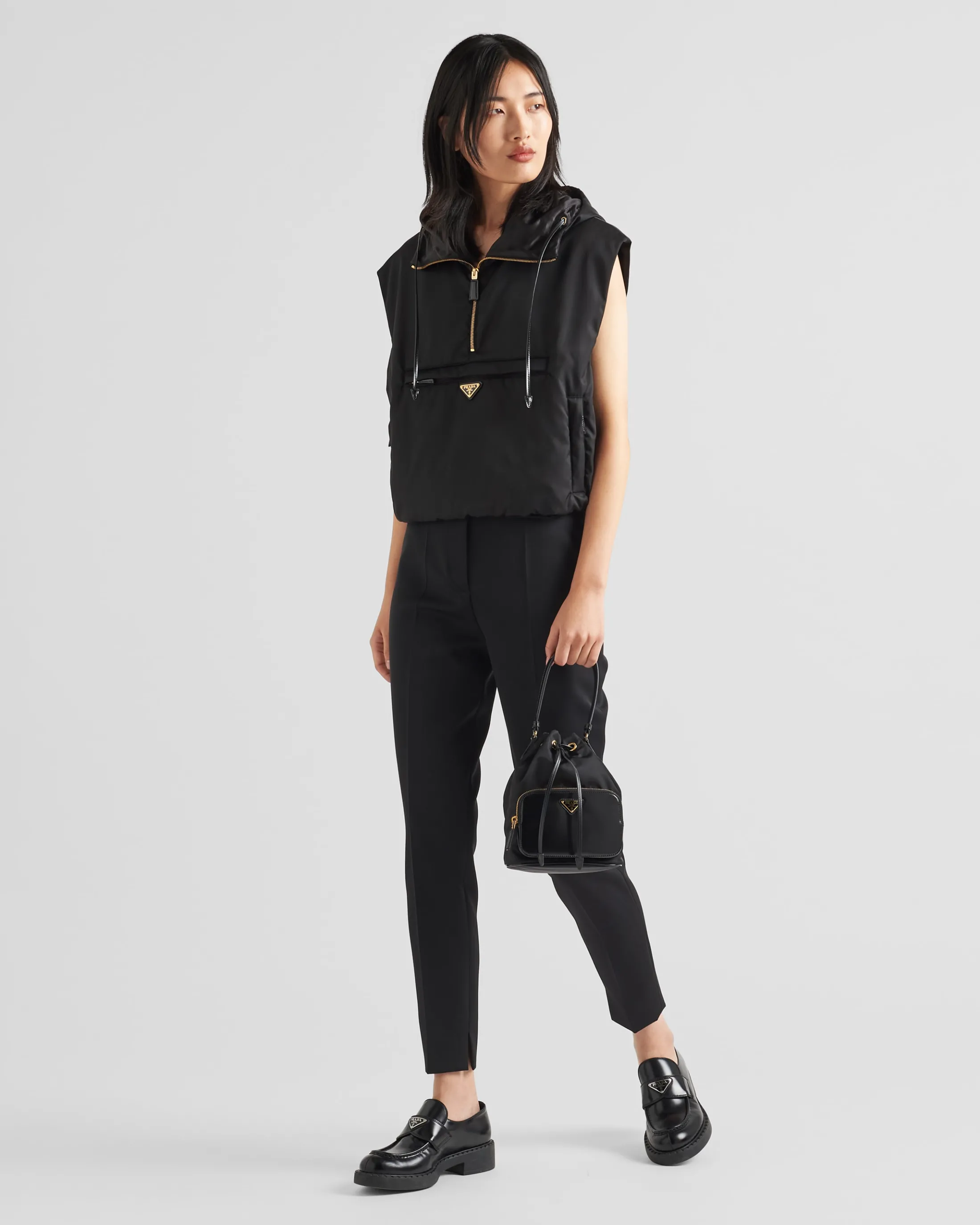 Prada Re-Nylon vest Black Hot