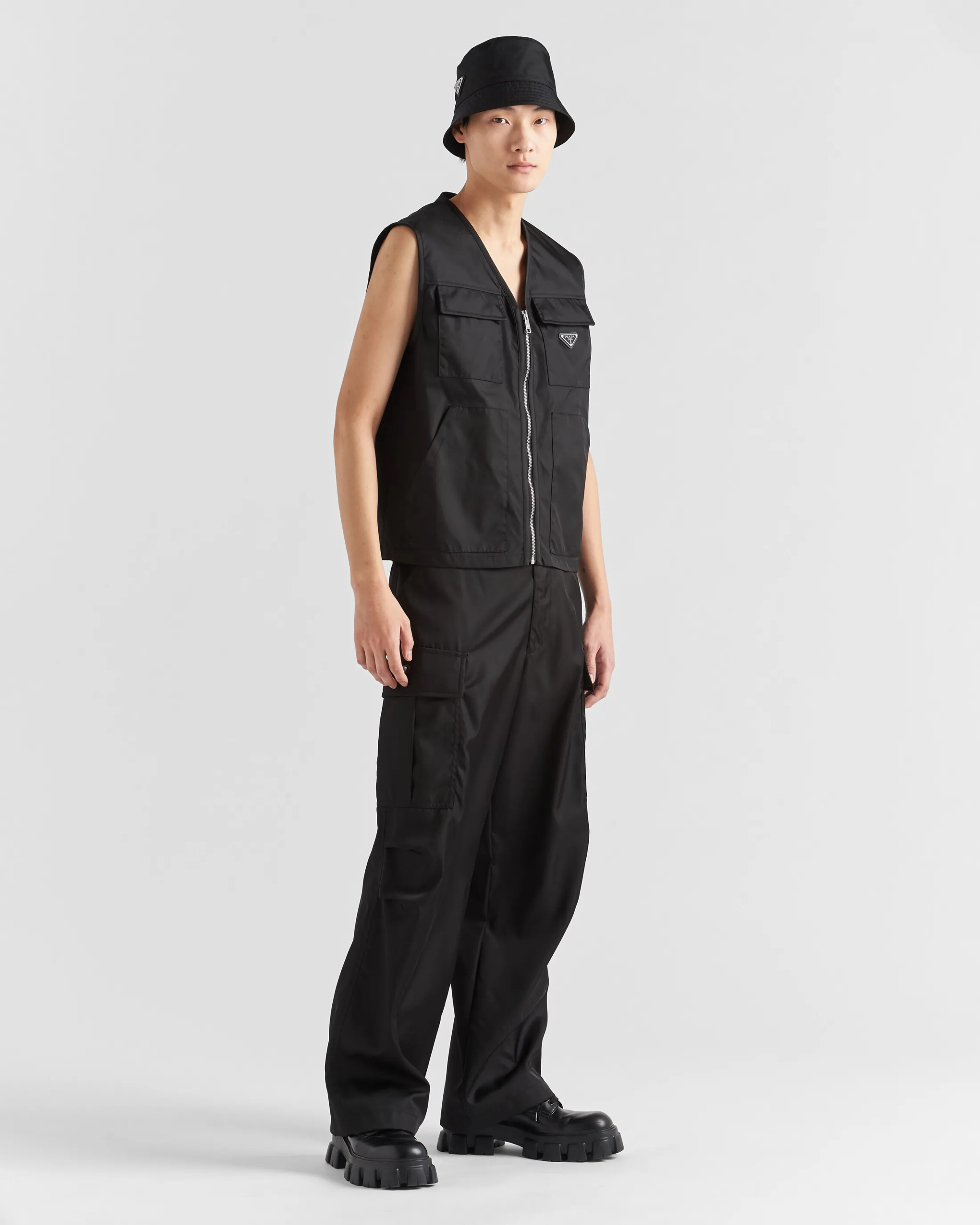 Prada Re-Nylon vest Black Hot