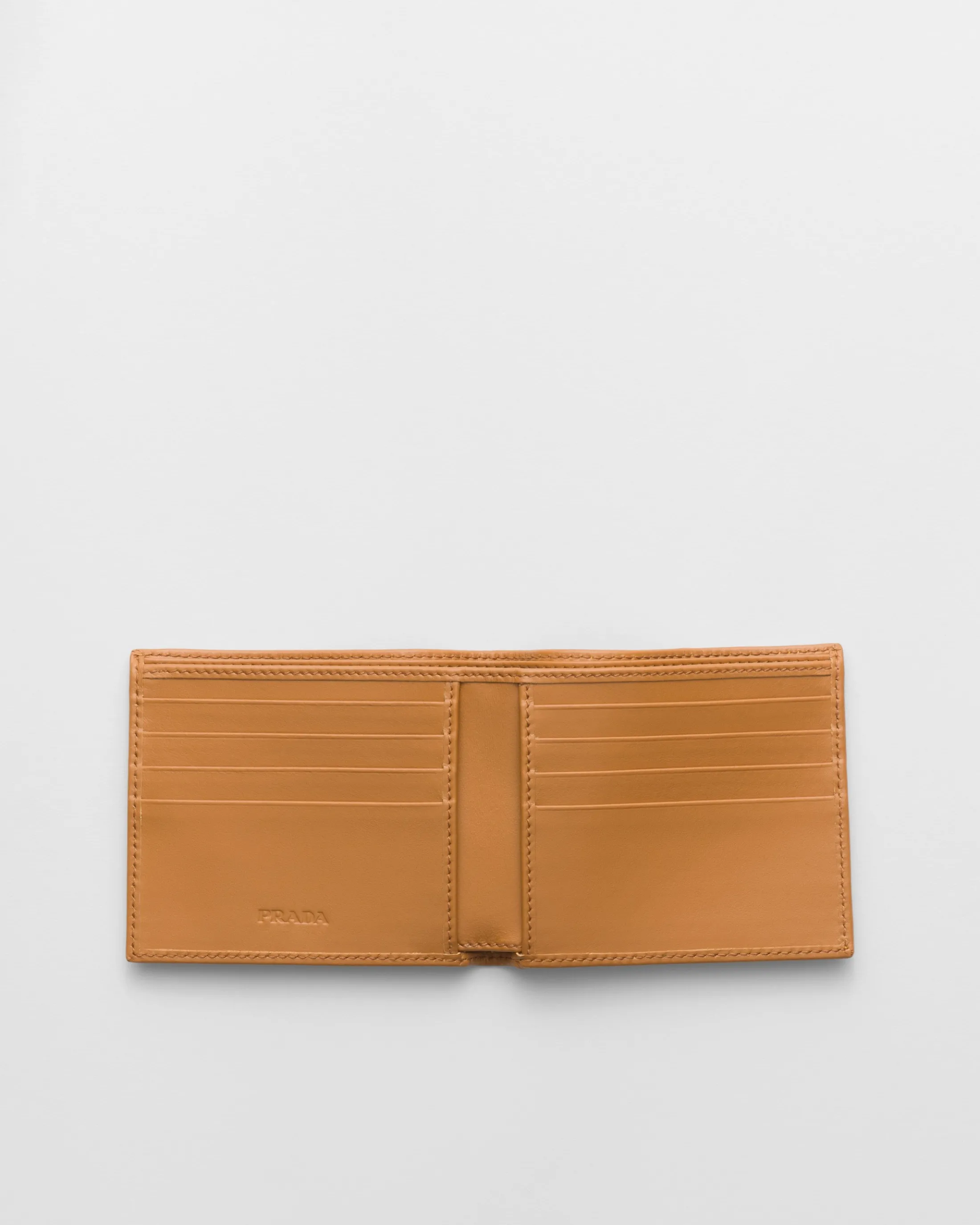 Prada Re-Nylon wallet Military/caramel Fashion