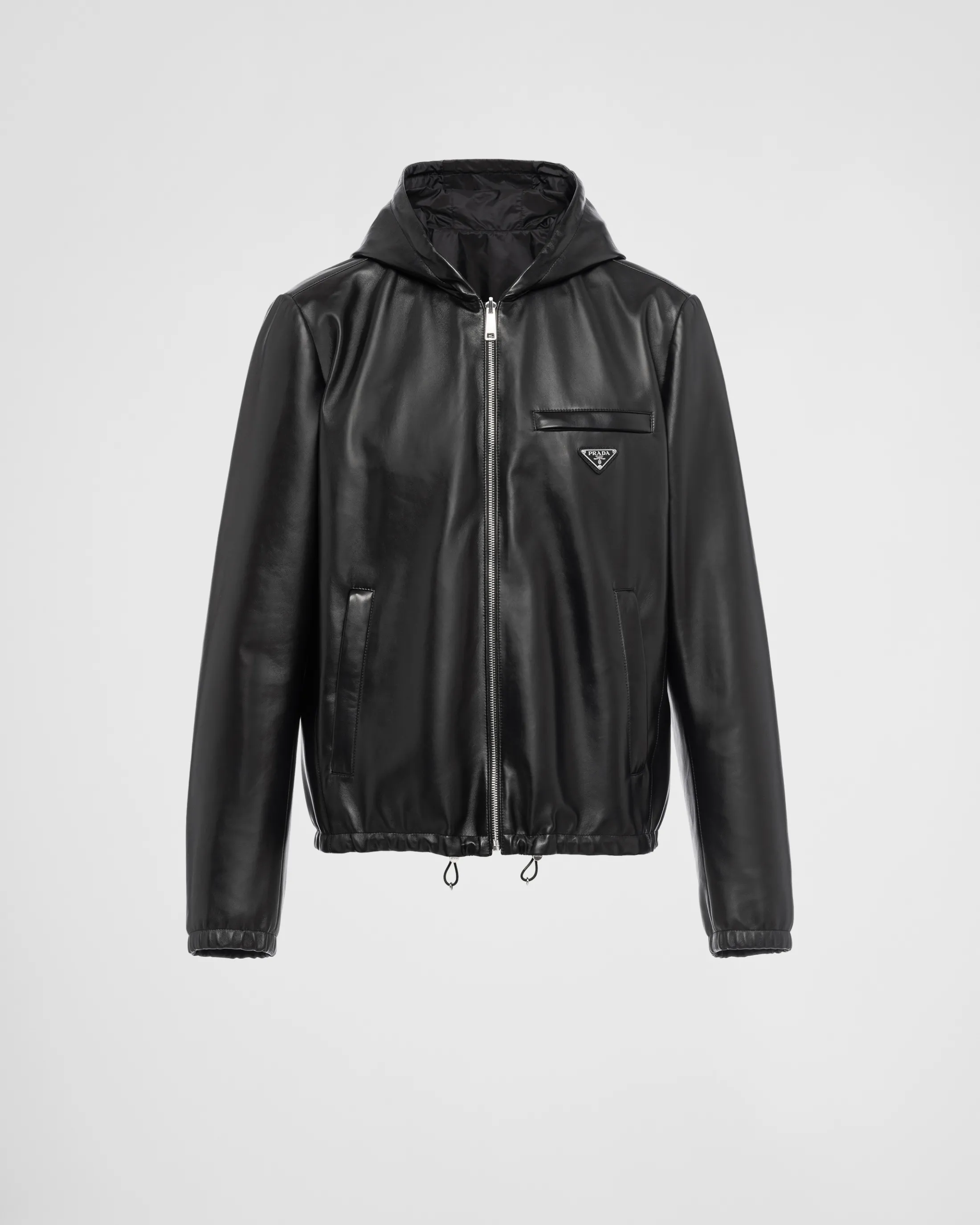 Prada Reversible nappa and Re-Nylon blouson jacket Black Shop