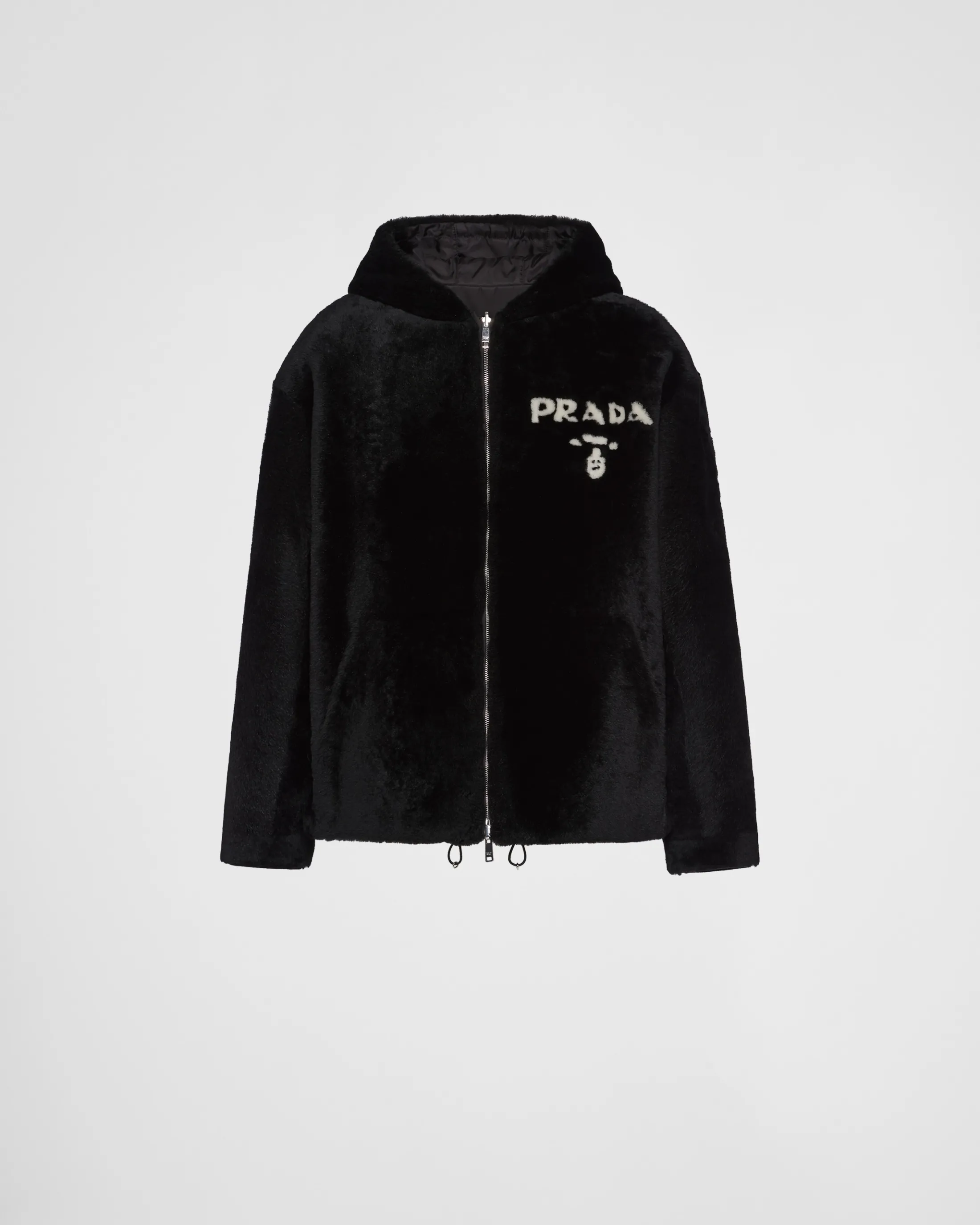 Prada Reversible shearling jacket Black/black New