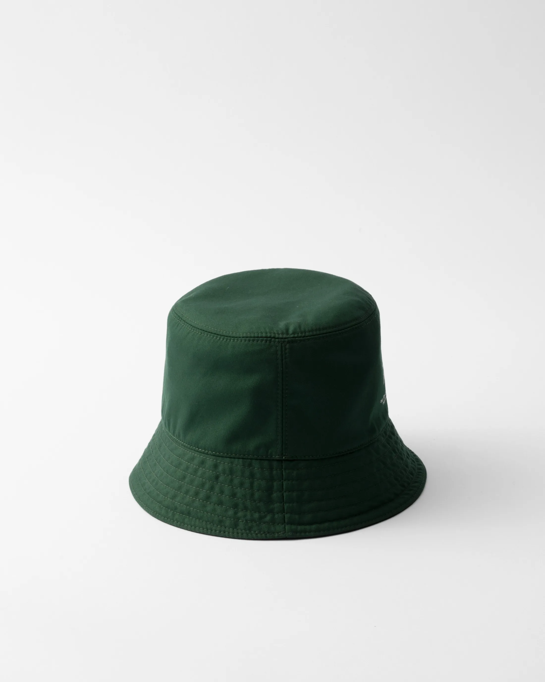 Prada Reversible technical cotton bucket hat Billiardgreen/black Discount