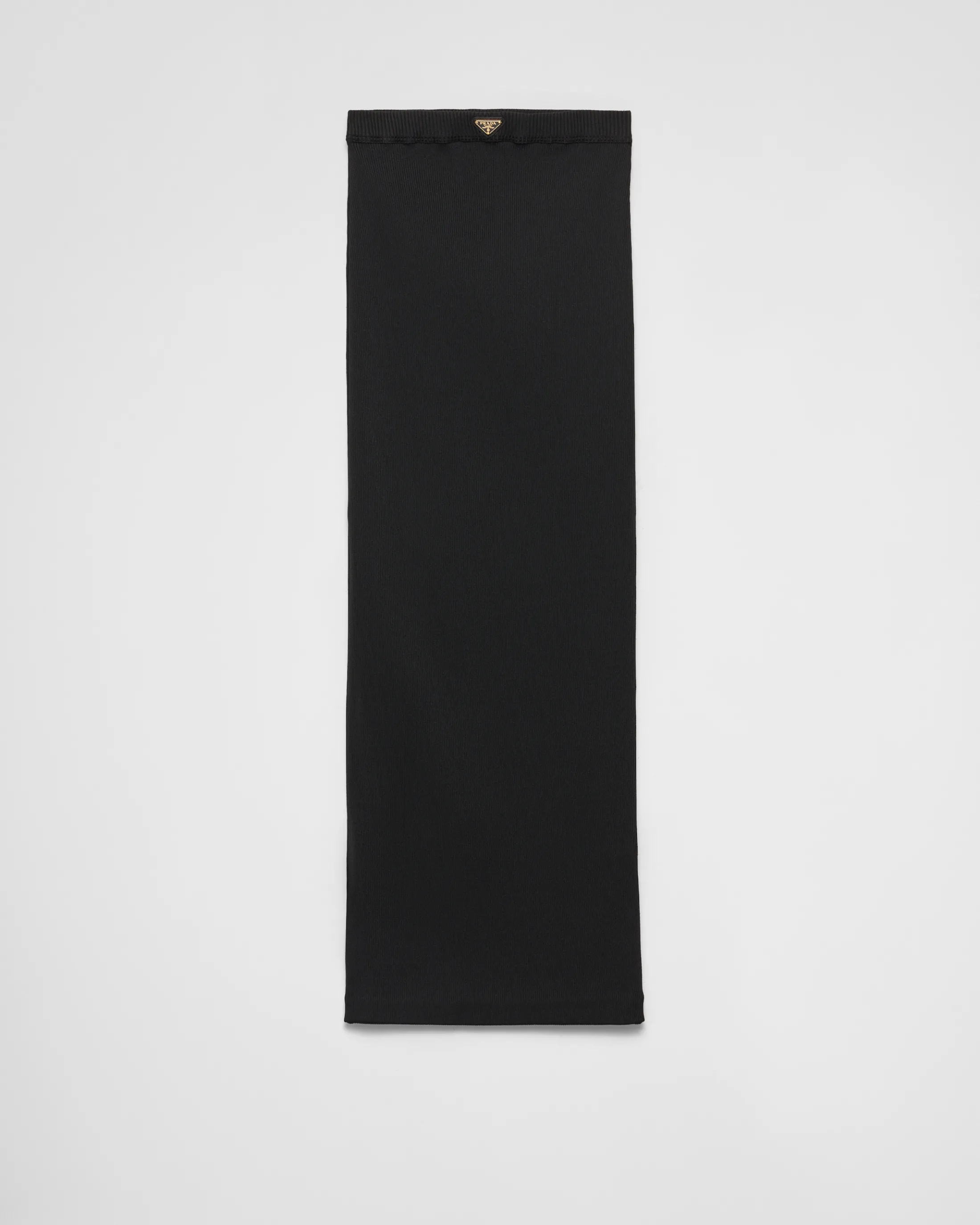 Prada Ribbed jersey skirt Black Best