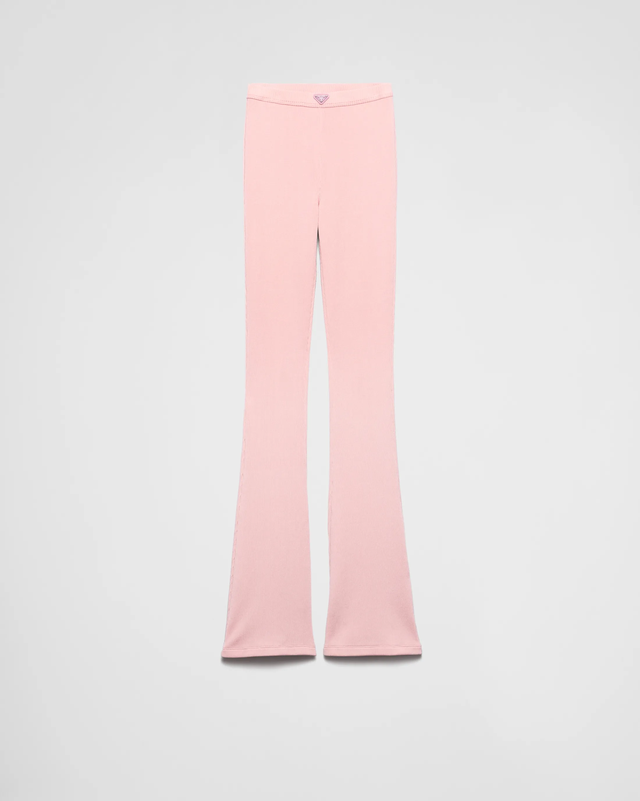 Prada Ribbed jersey trousers Alabasterpink Flash Sale