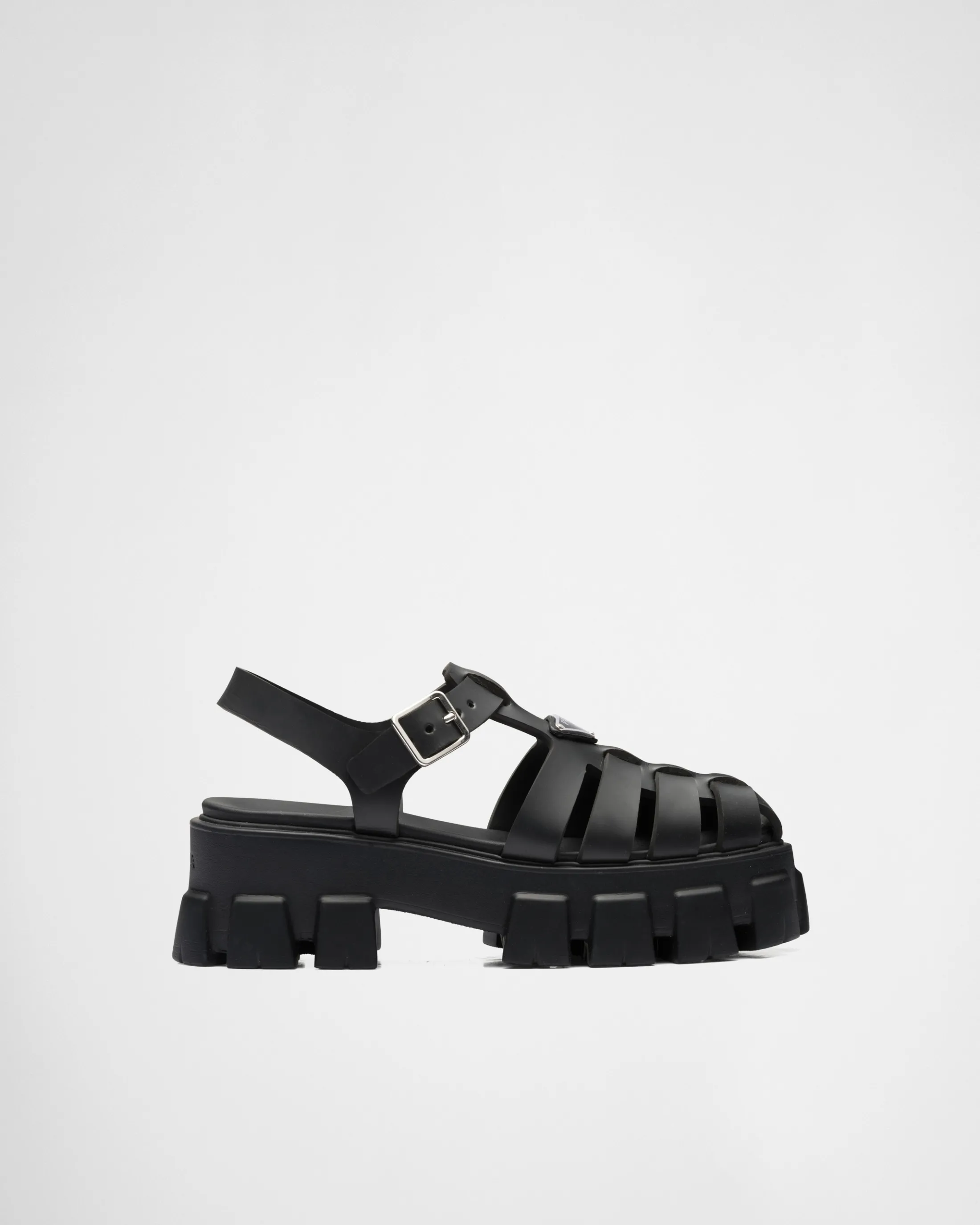 Prada Rubber Monolith sandals Black Best