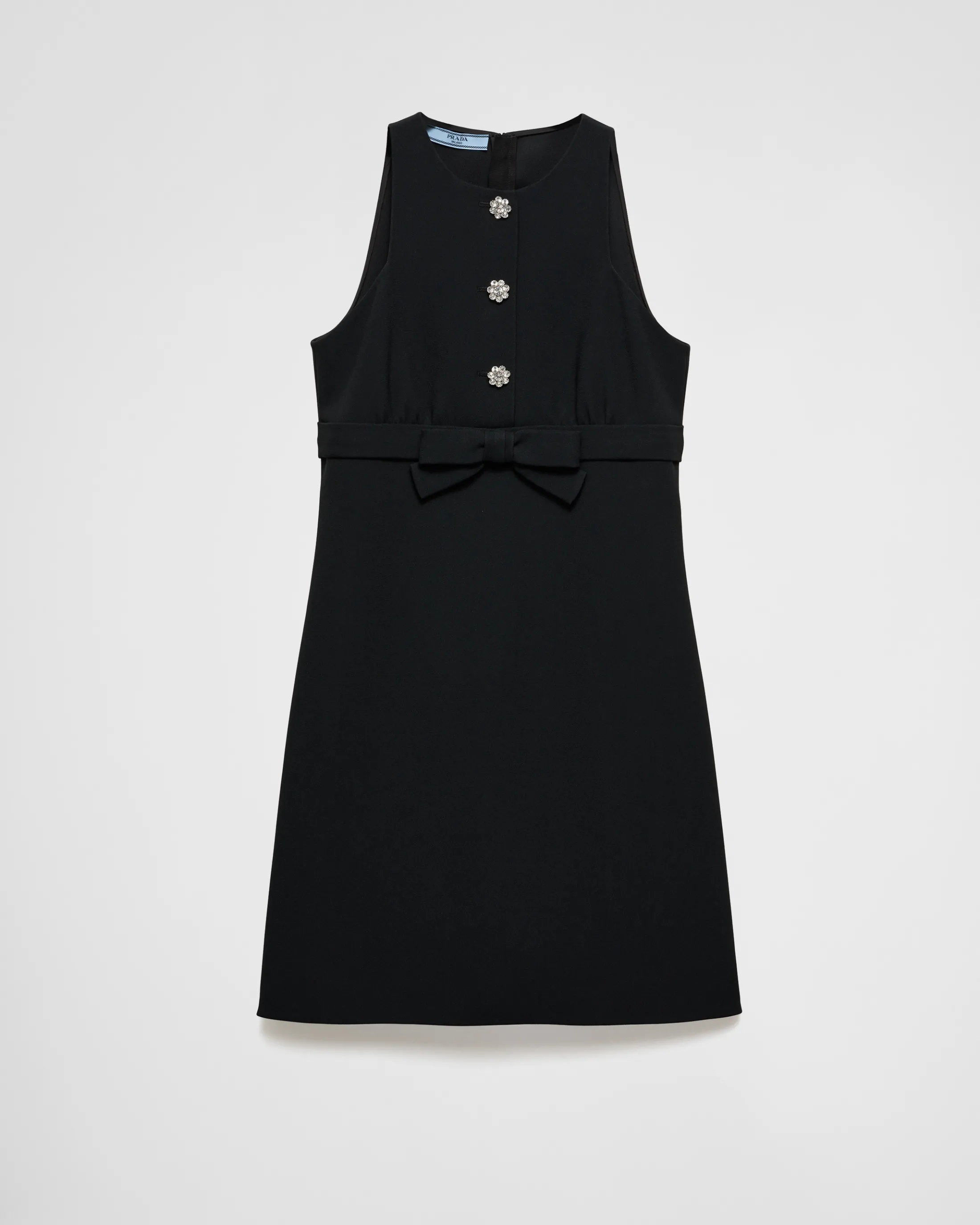 Prada Sablè compact mini-dress Black Outlet