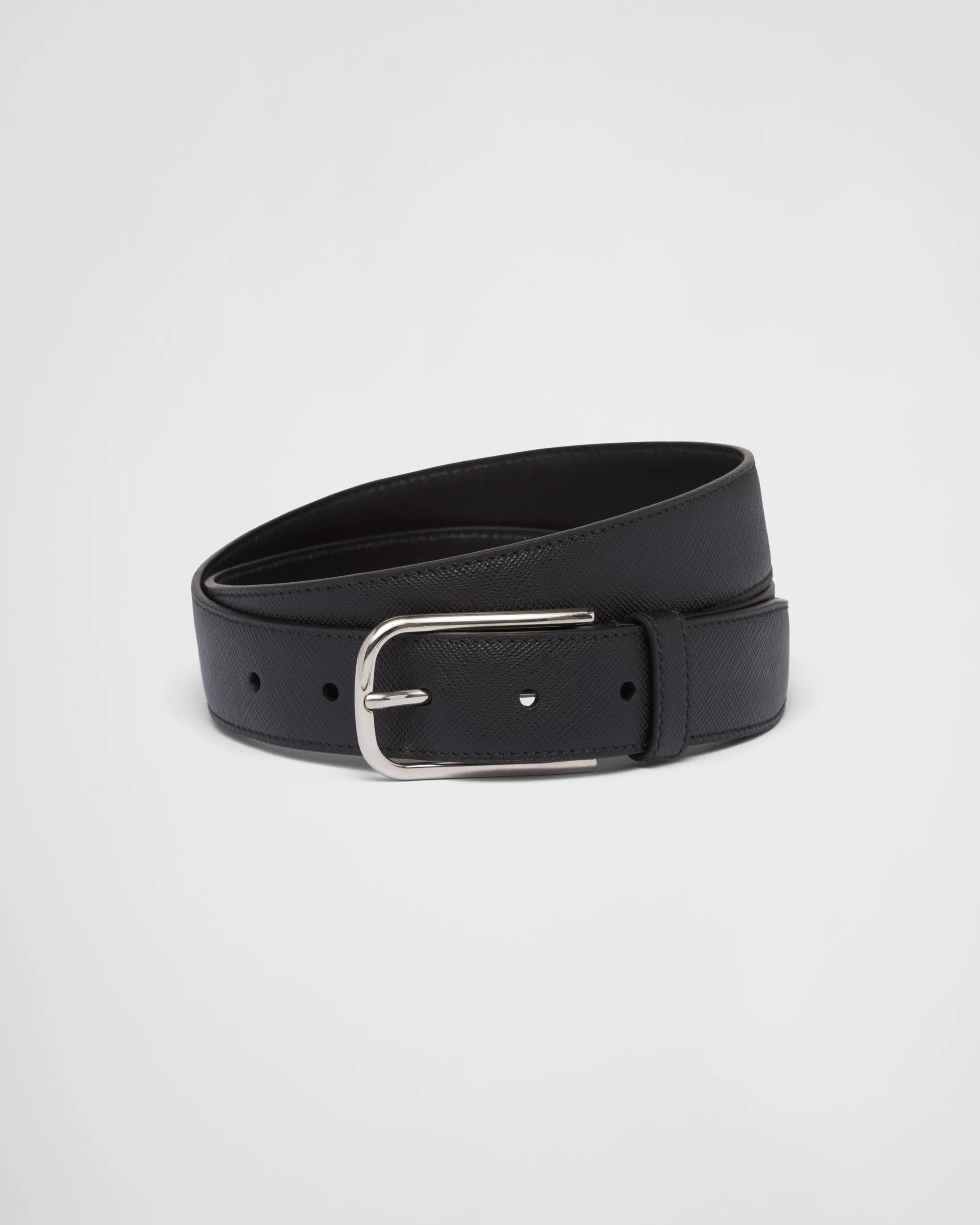 Prada Saffiano belt Black Outlet