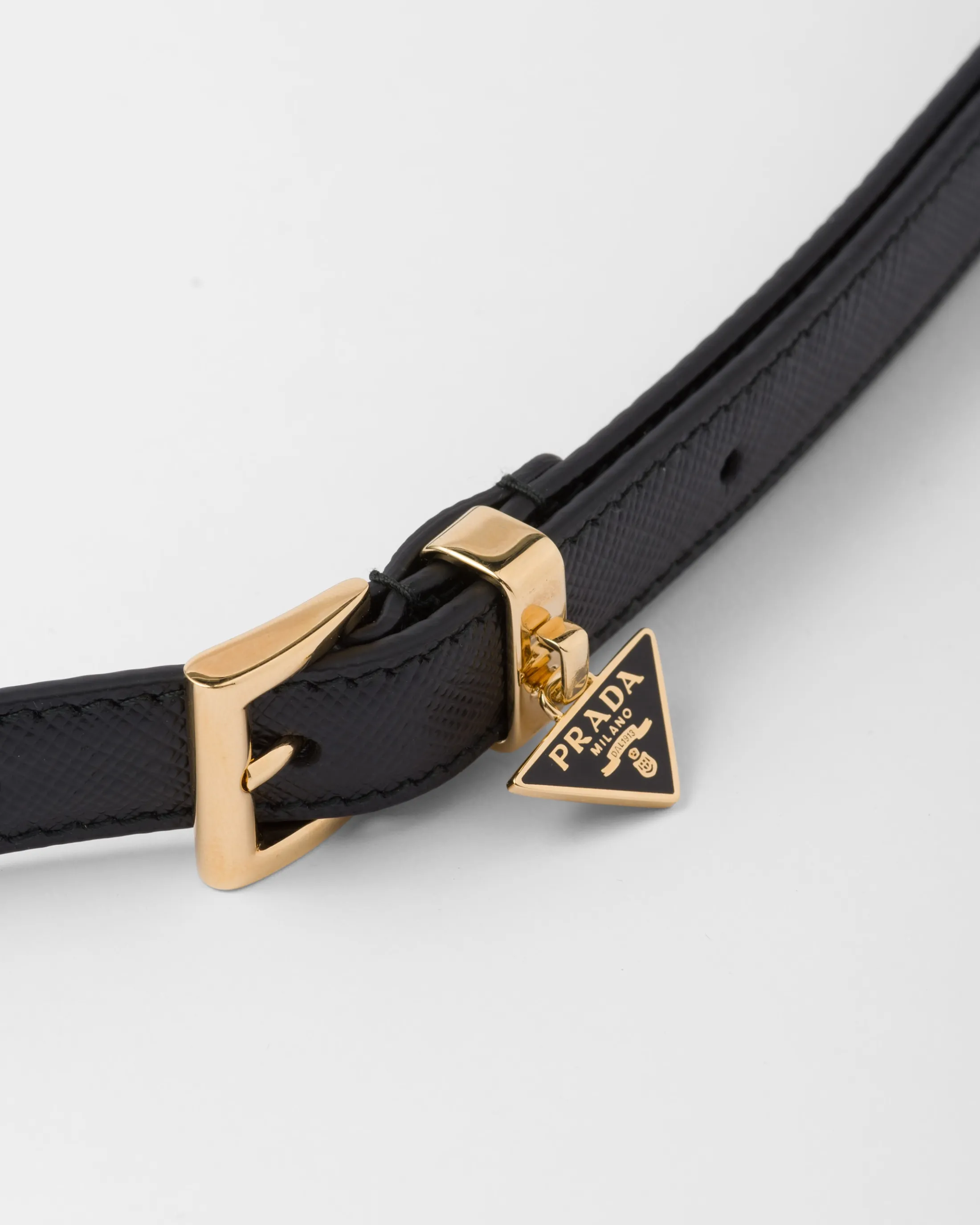 Prada Saffiano belt Black Outlet