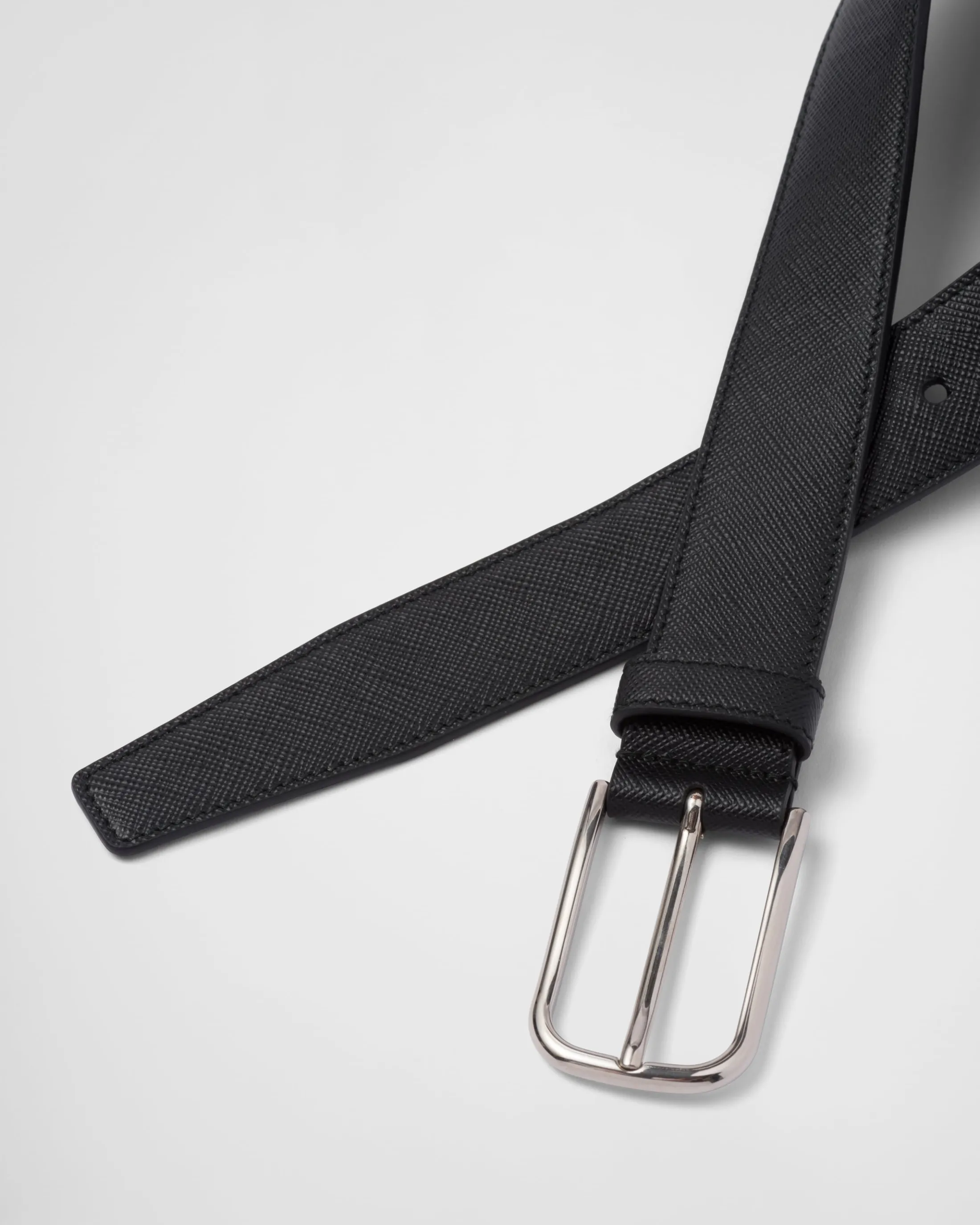 Prada Saffiano belt Black Outlet