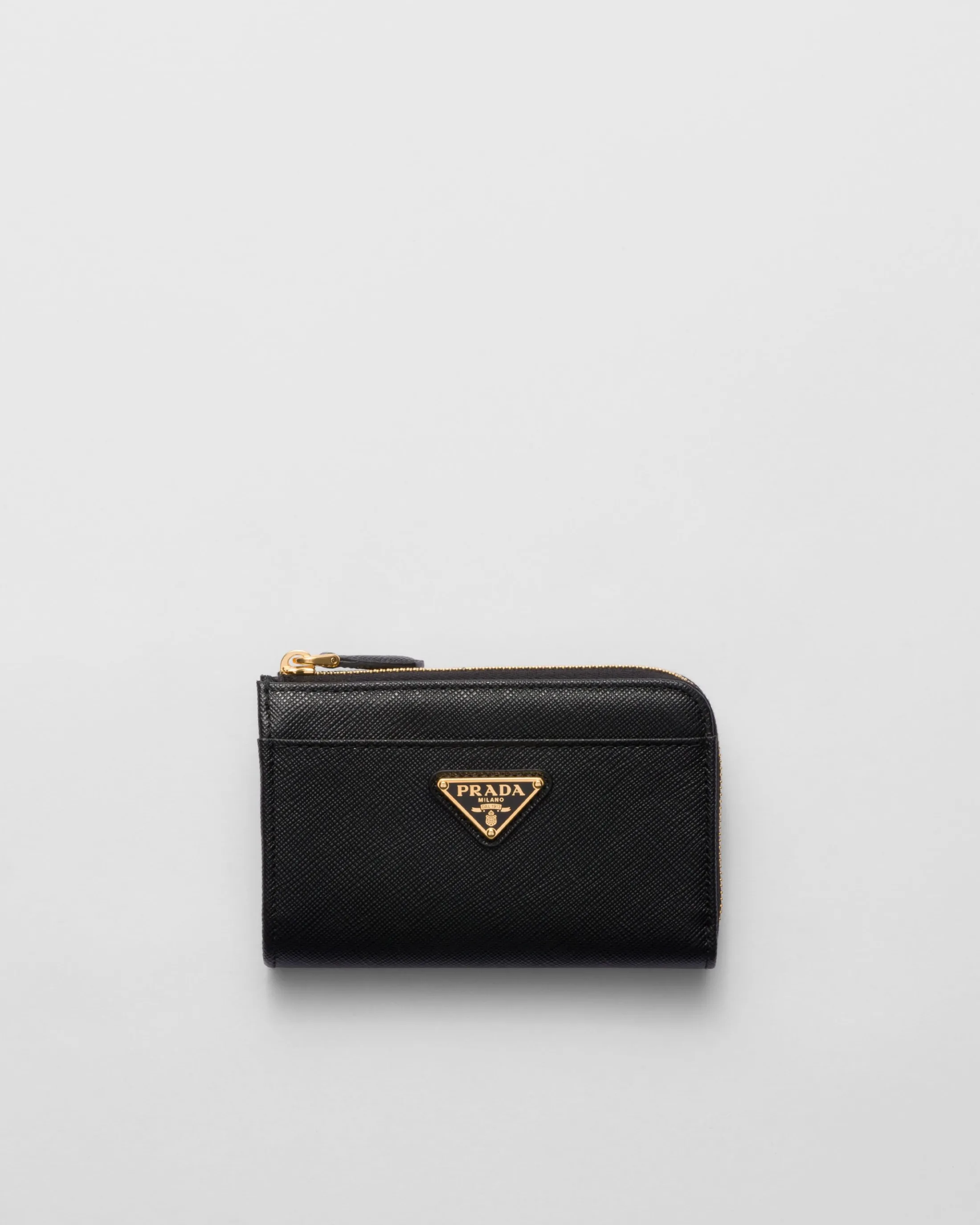 Prada Saffiano keychain Black Flash Sale