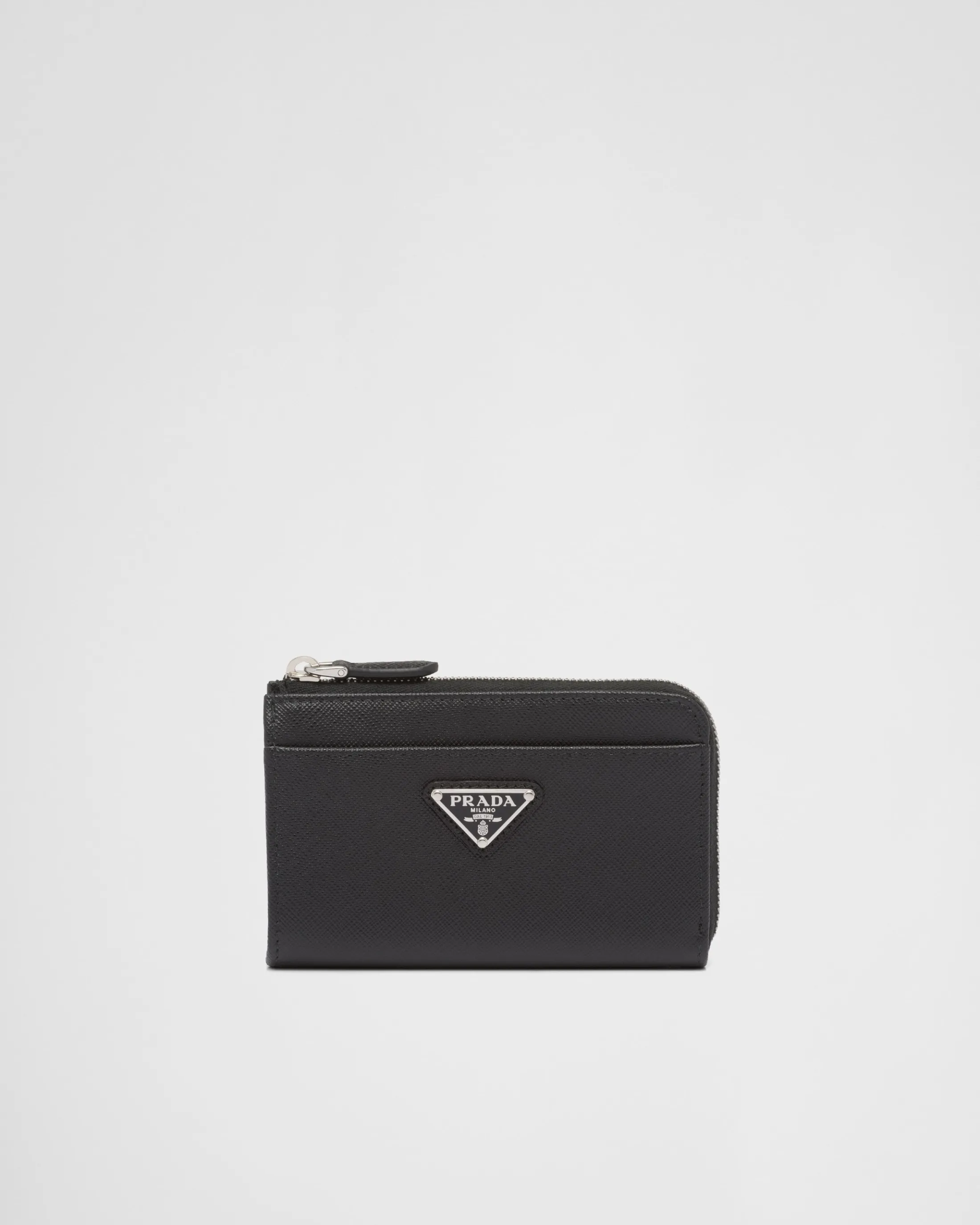 Prada Saffiano keychain Black Flash Sale