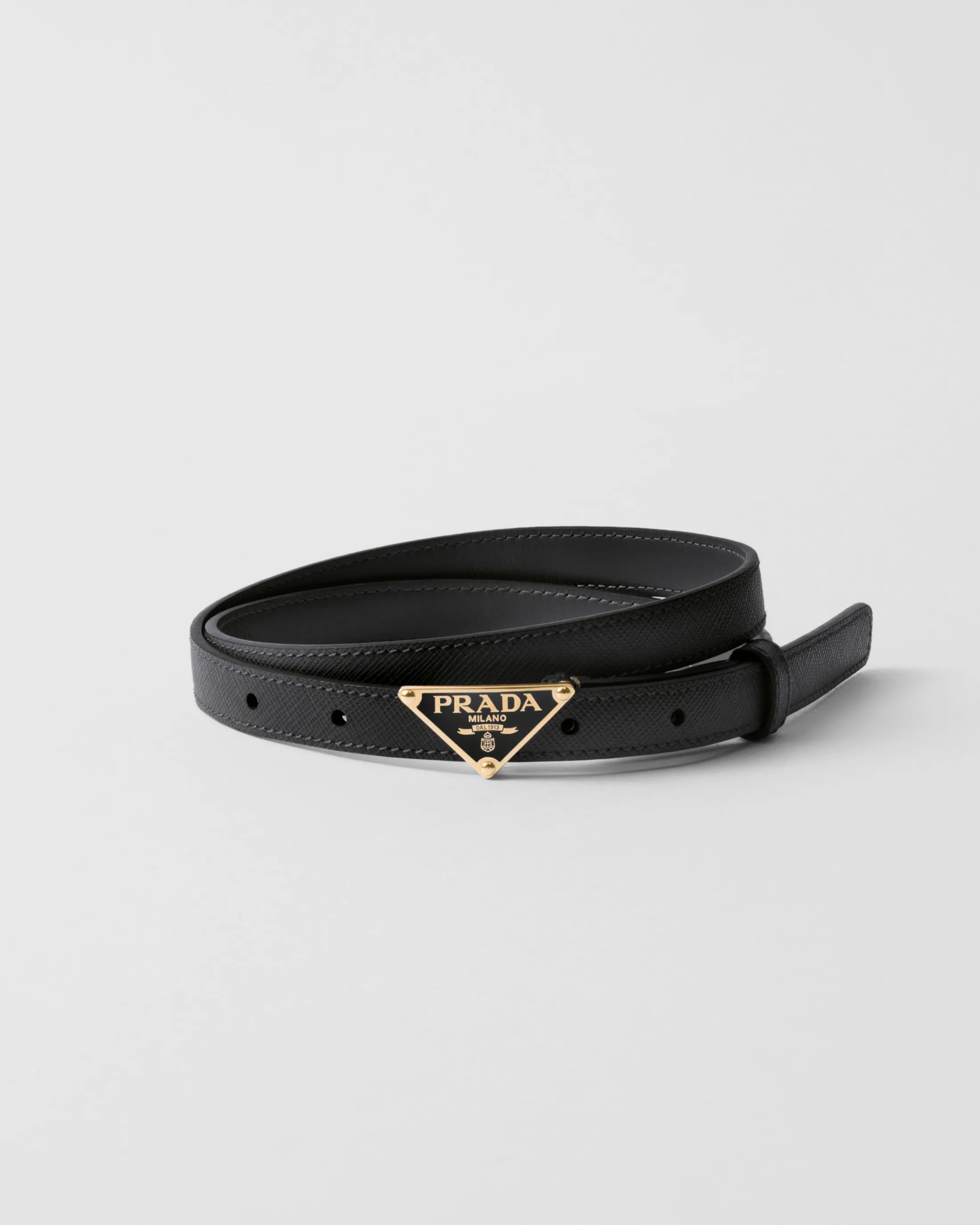 Prada Saffiano leather belt Black Shop