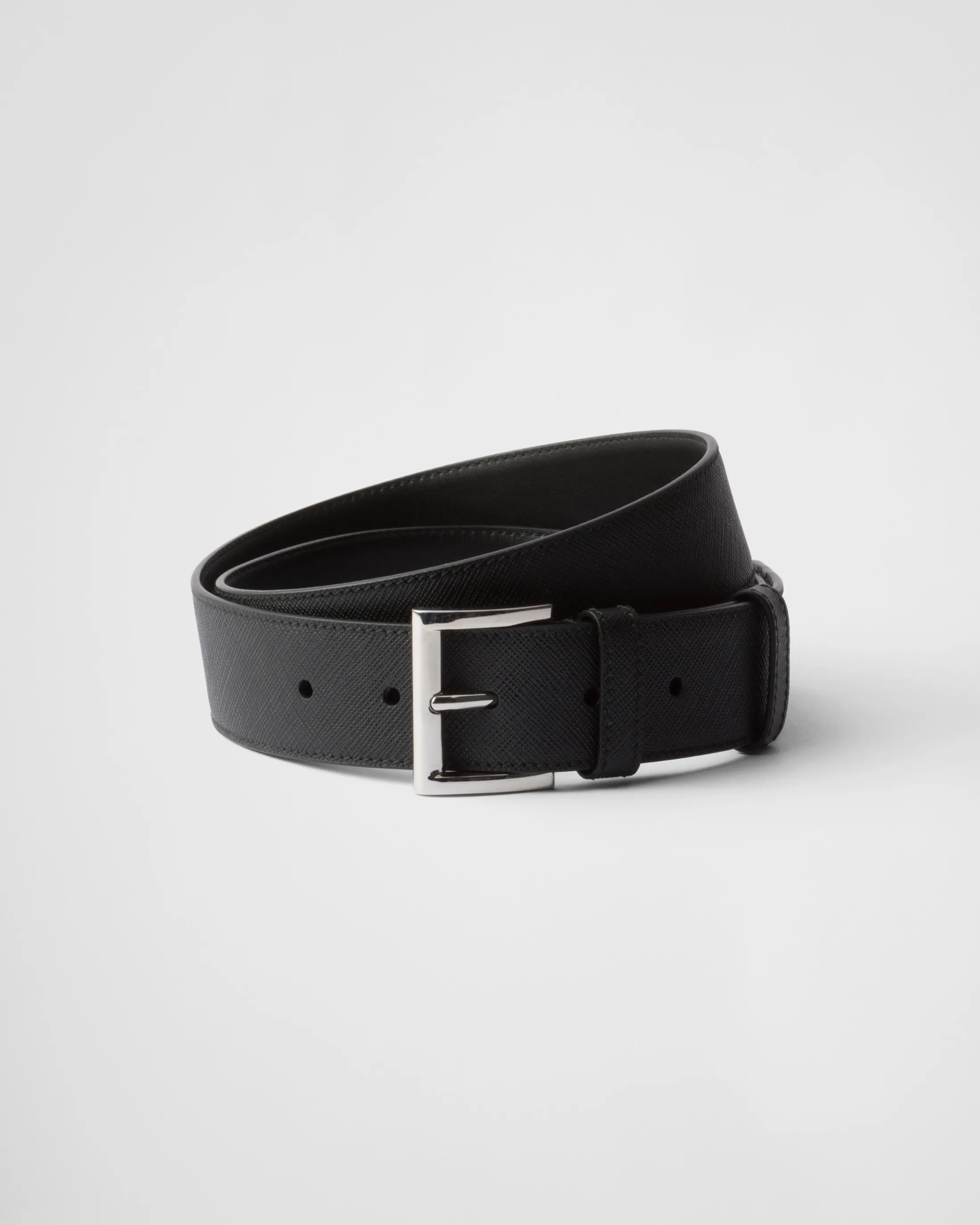 Prada Saffiano leather belt Black Shop