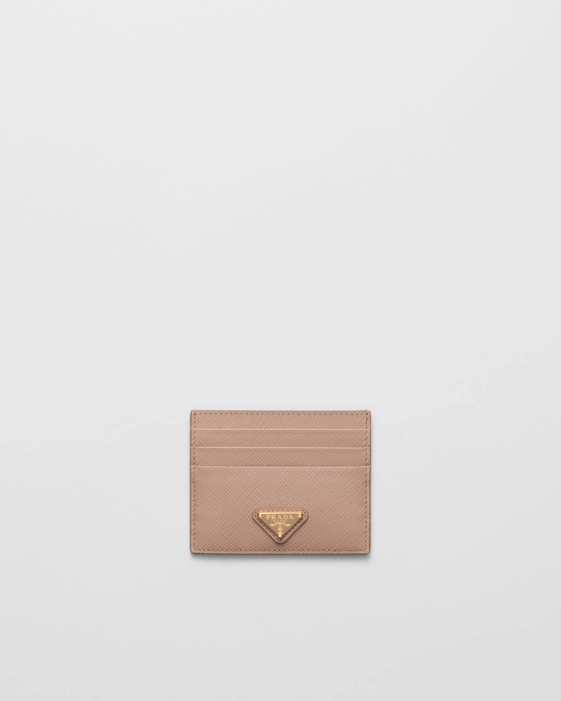 Prada Saffiano Leather Card Holder Powderpink Clearance