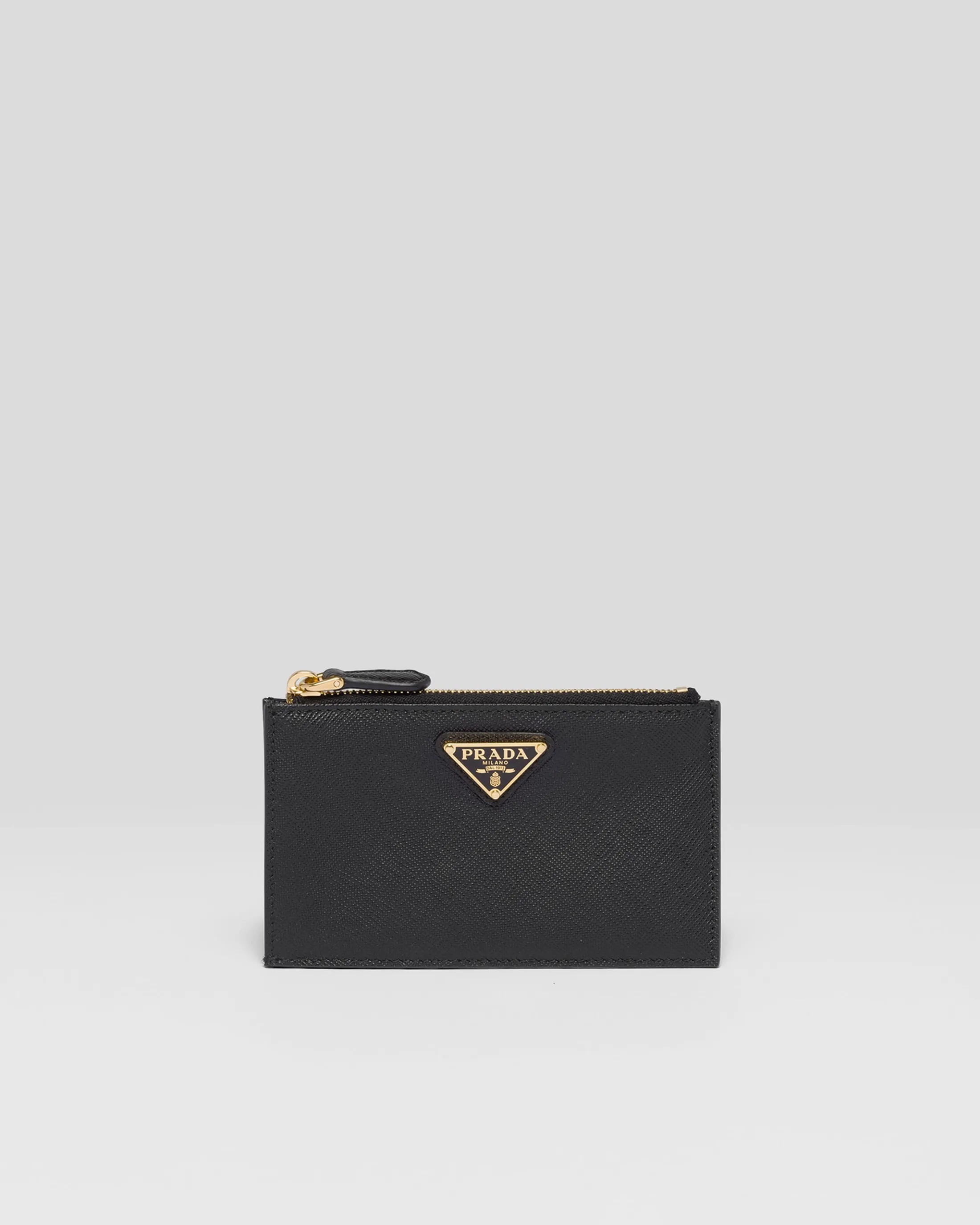 Prada Saffiano leather card holder Black Discount