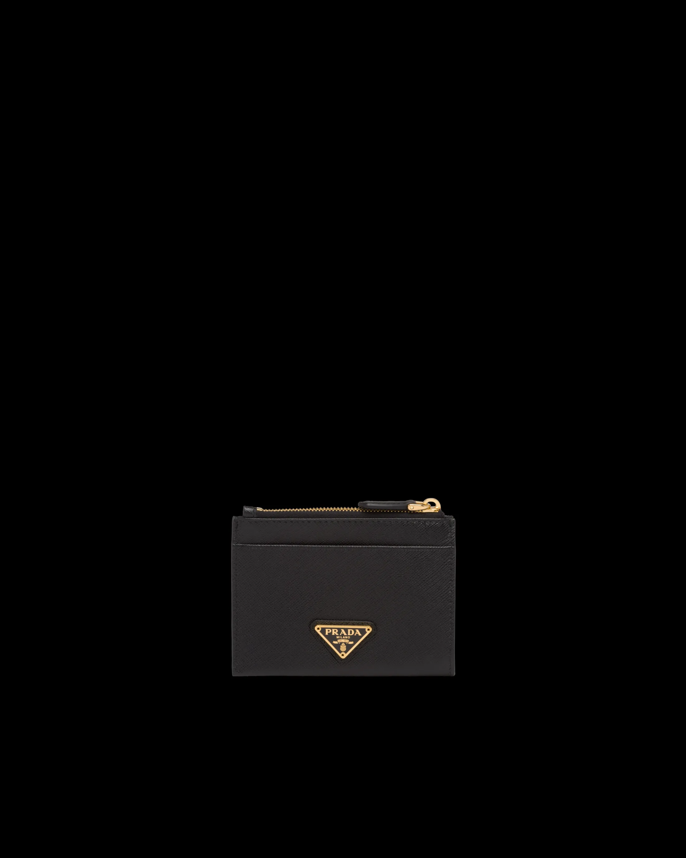 Prada Saffiano Leather Card Holder Black Online