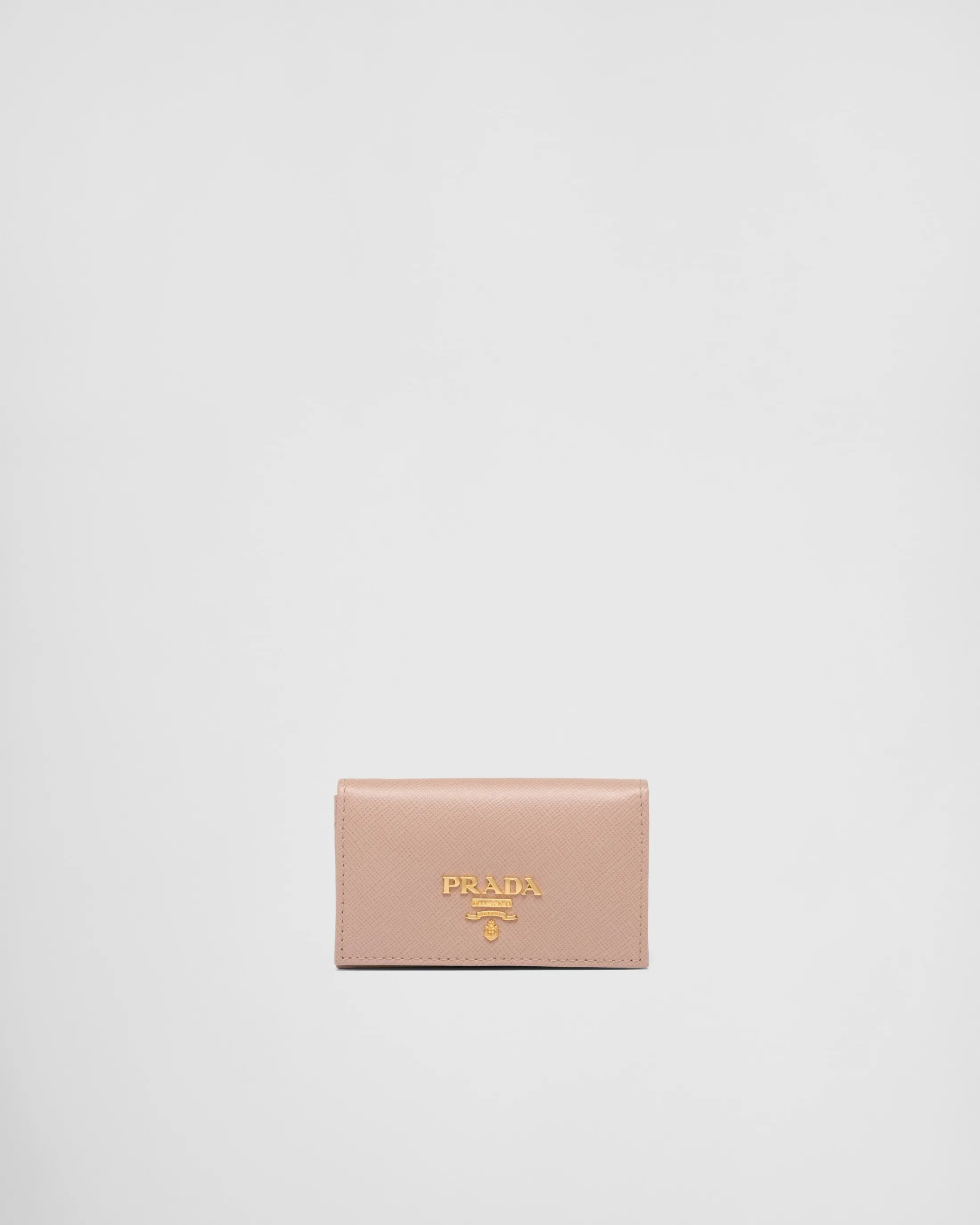 Prada Saffiano Leather Card Holder Powderpink Clearance