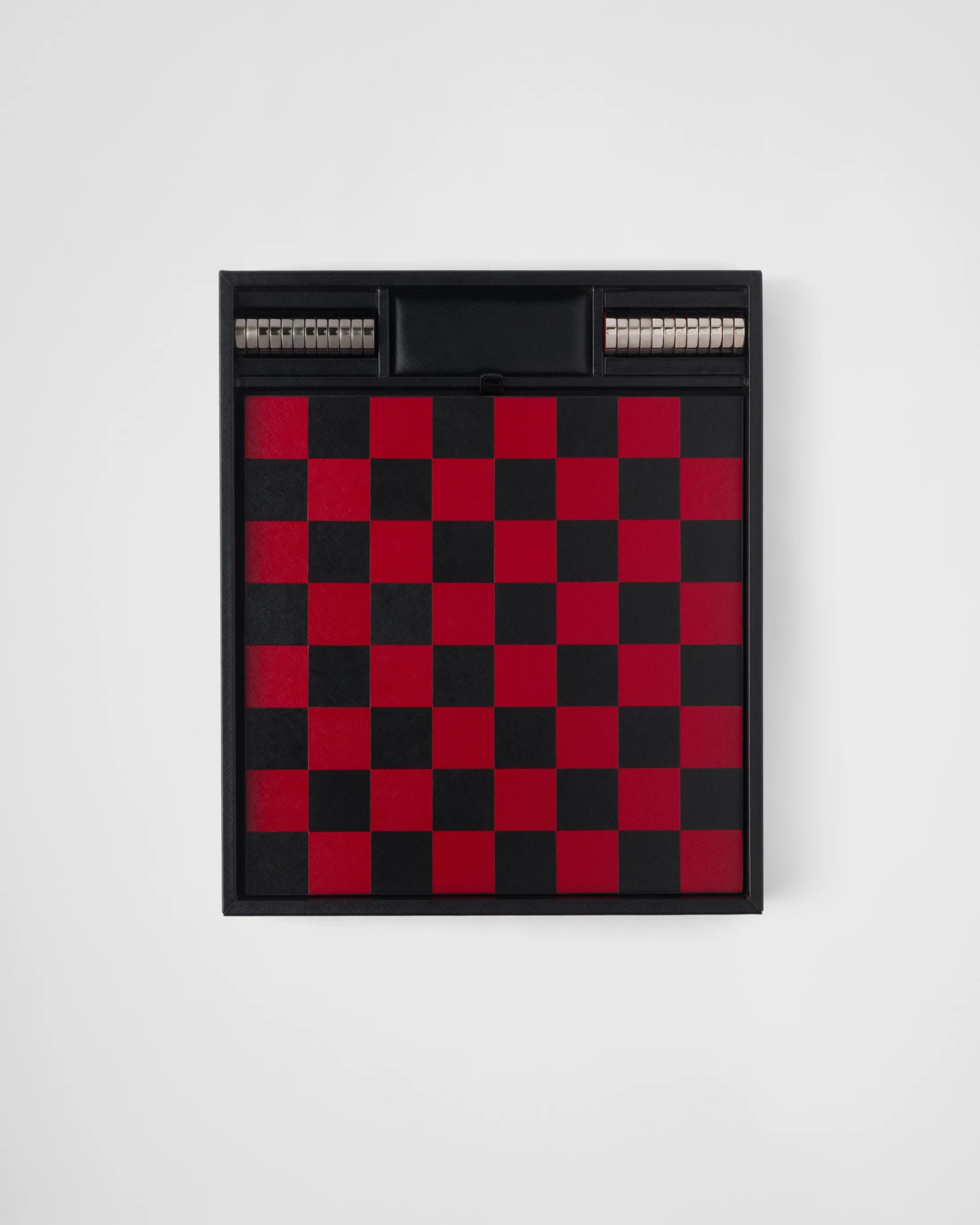 Prada Saffiano leather checkers set Black Sale