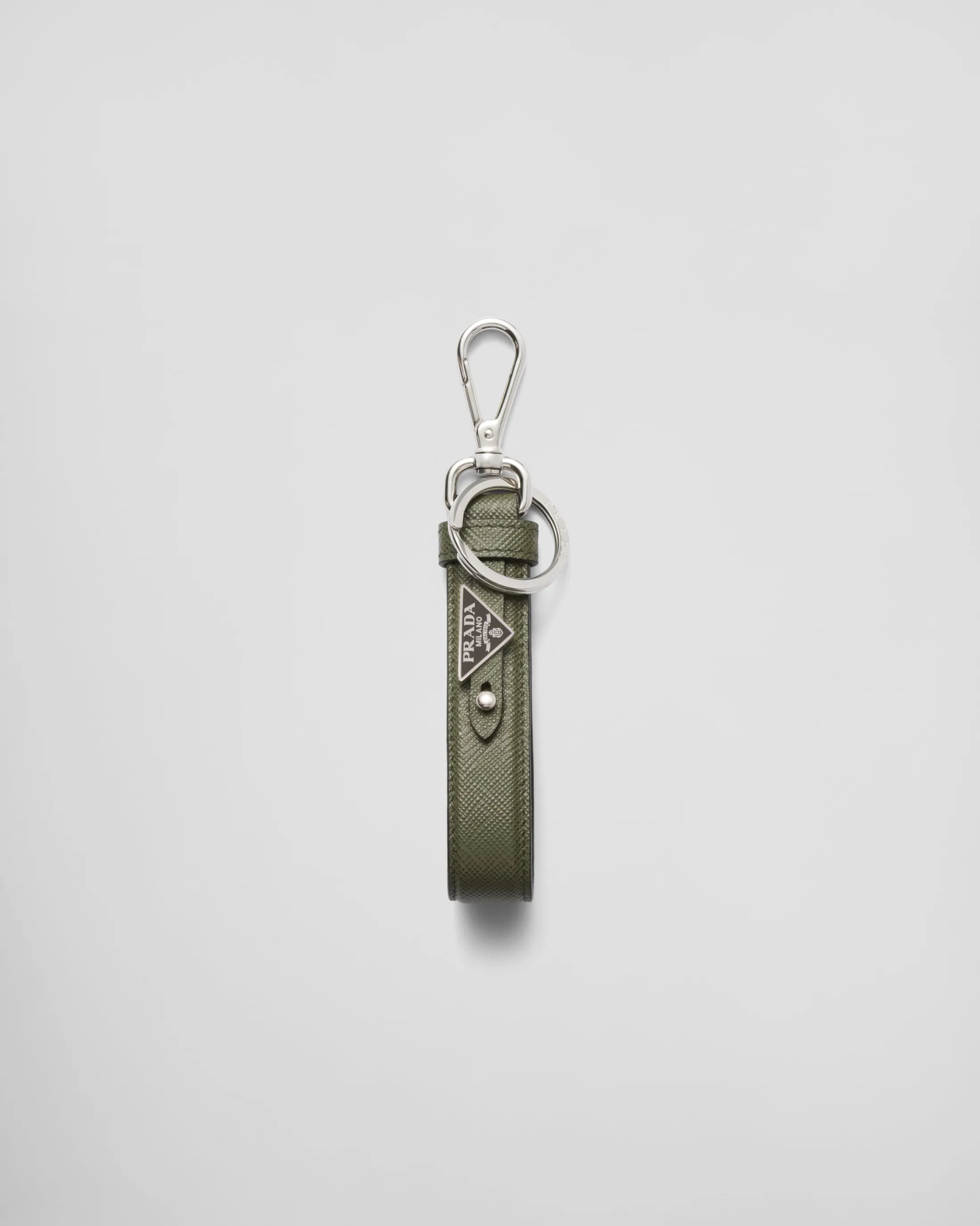 Prada Saffiano leather keychain Lodengreen Fashion