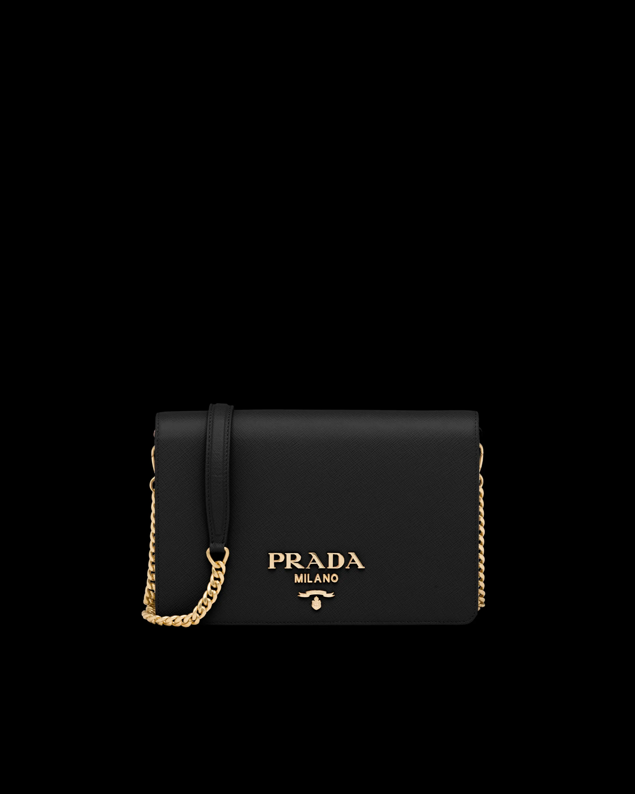 Prada Saffiano Leather Mini Bag Black Flash Sale